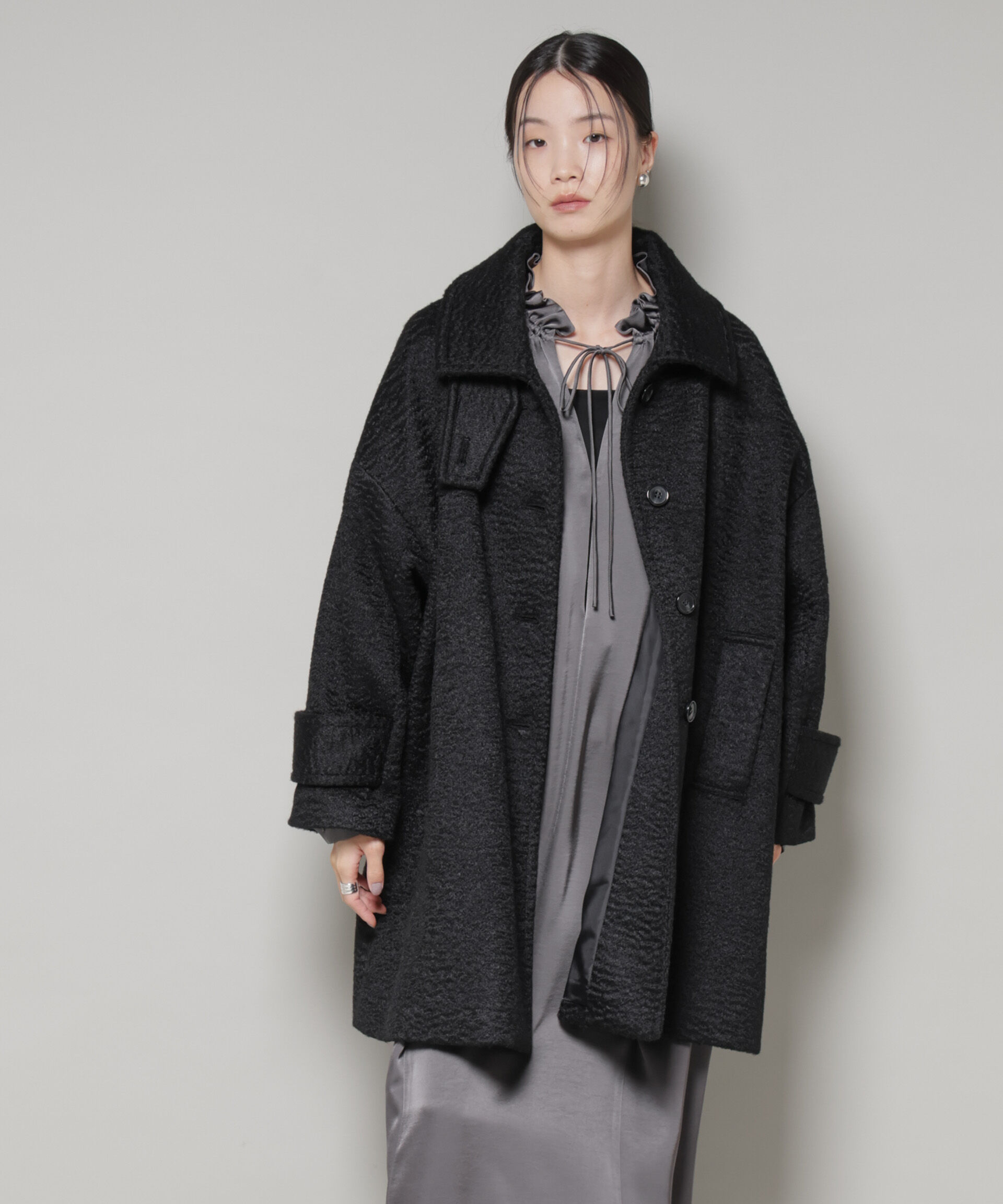 nano･universe「ブークレスタンドカラーミドルコート」|その他|