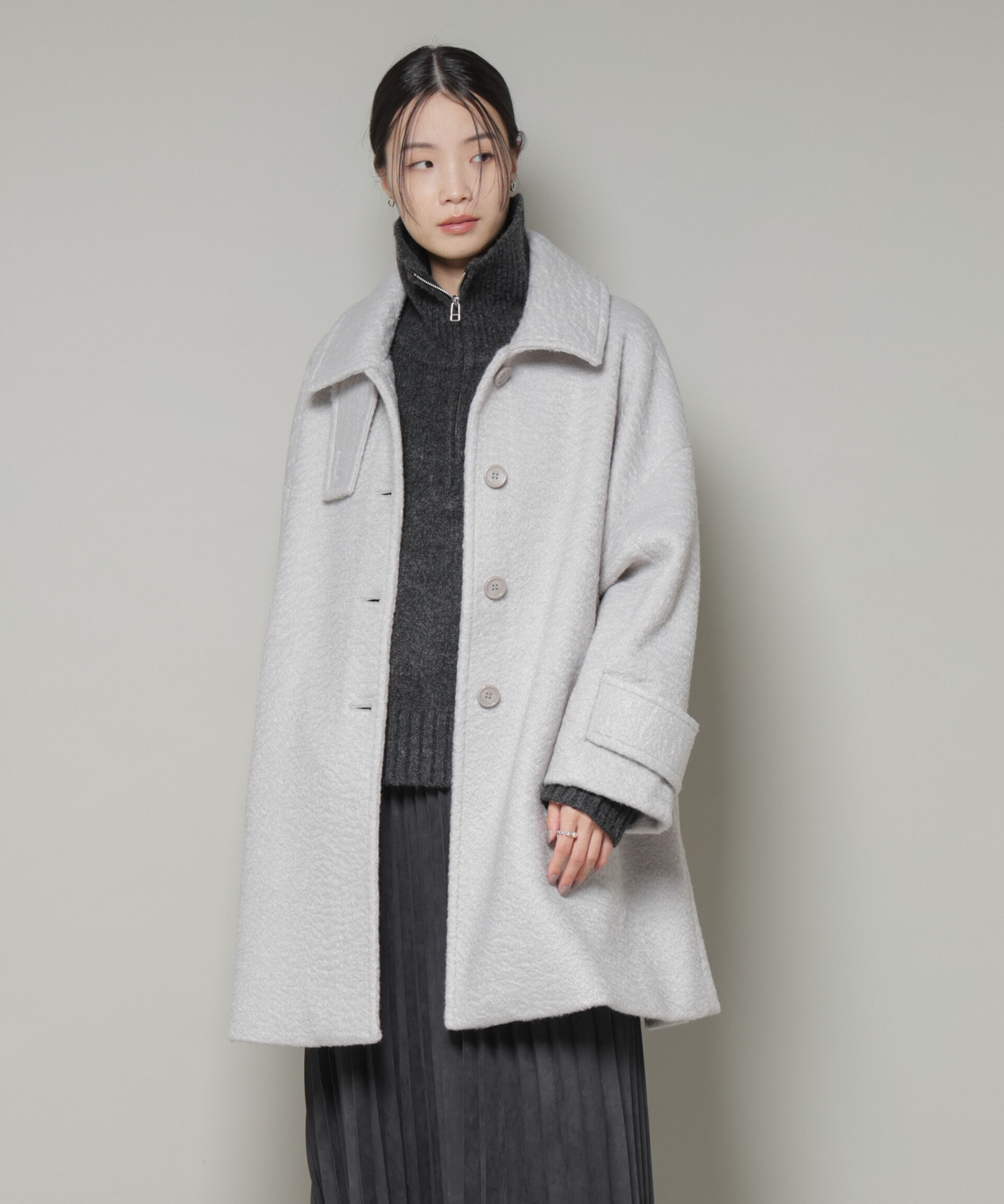 nano･universe「ブークレスタンドカラーミドルコート」|その他|