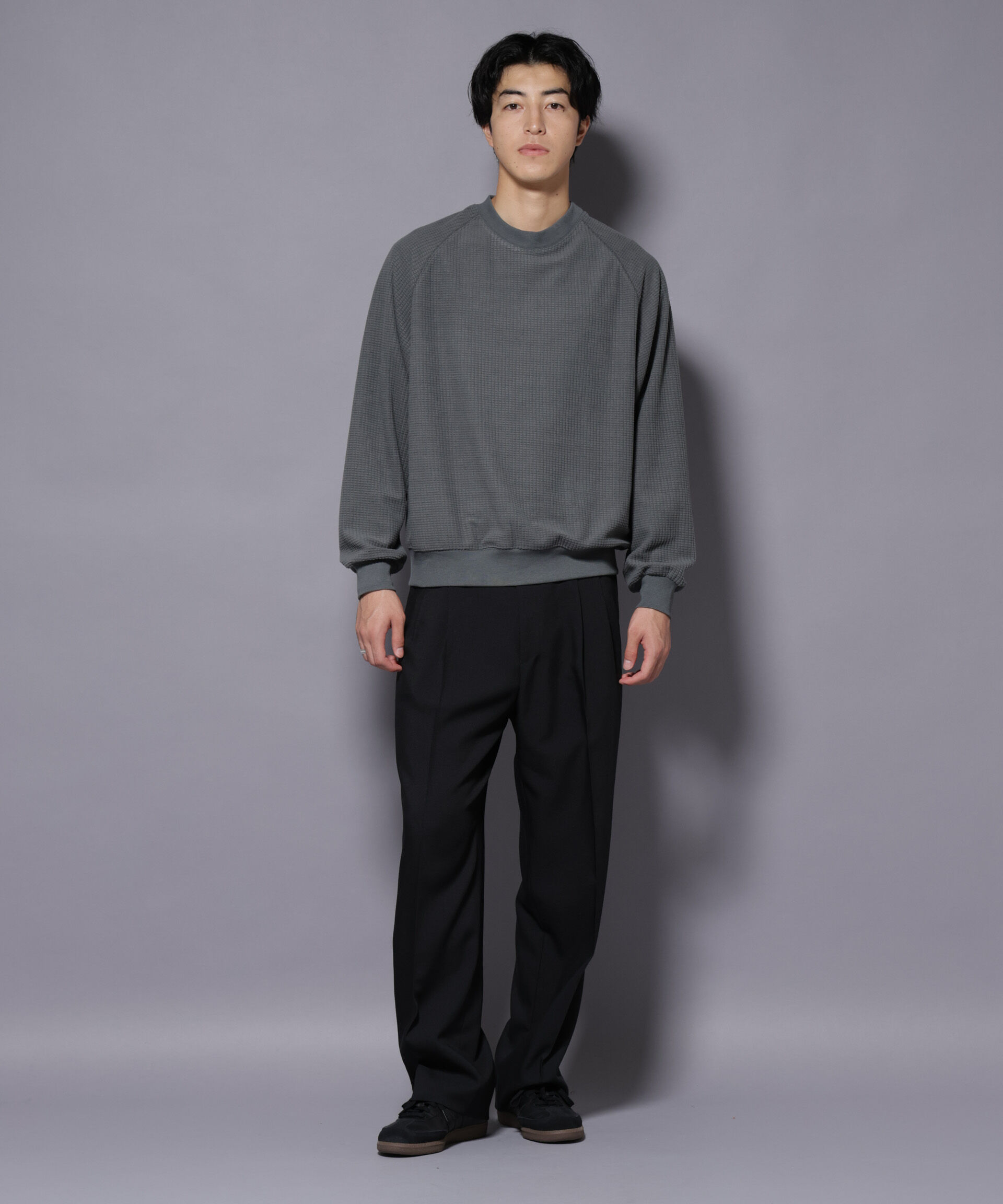 nano･universe「NORMANBROS別注 ワッフルフリース 長袖」|Tシャツ・カットソー|