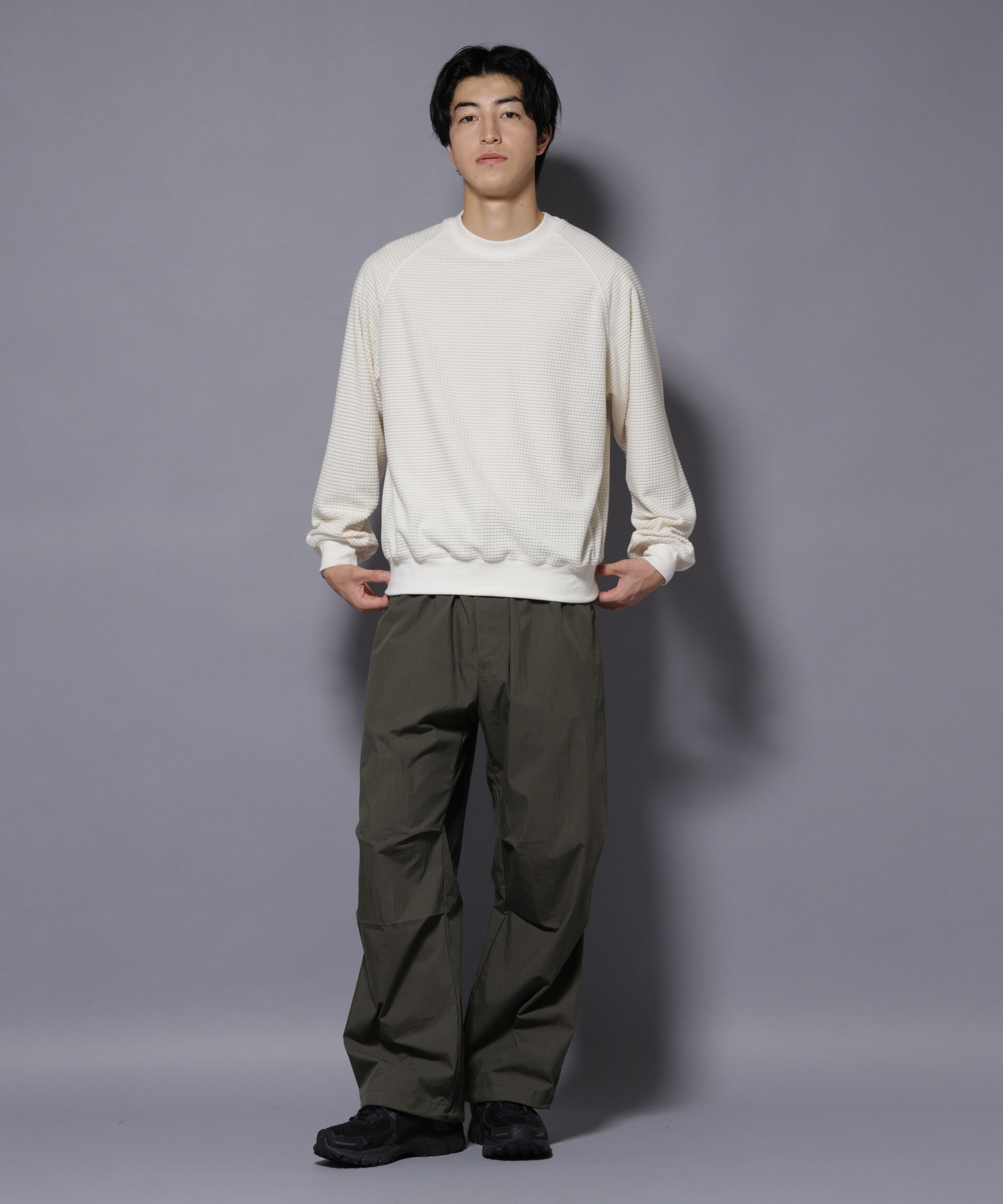 nano･universe「NORMANBROS別注 ワッフルフリース 長袖」|Tシャツ・カットソー|