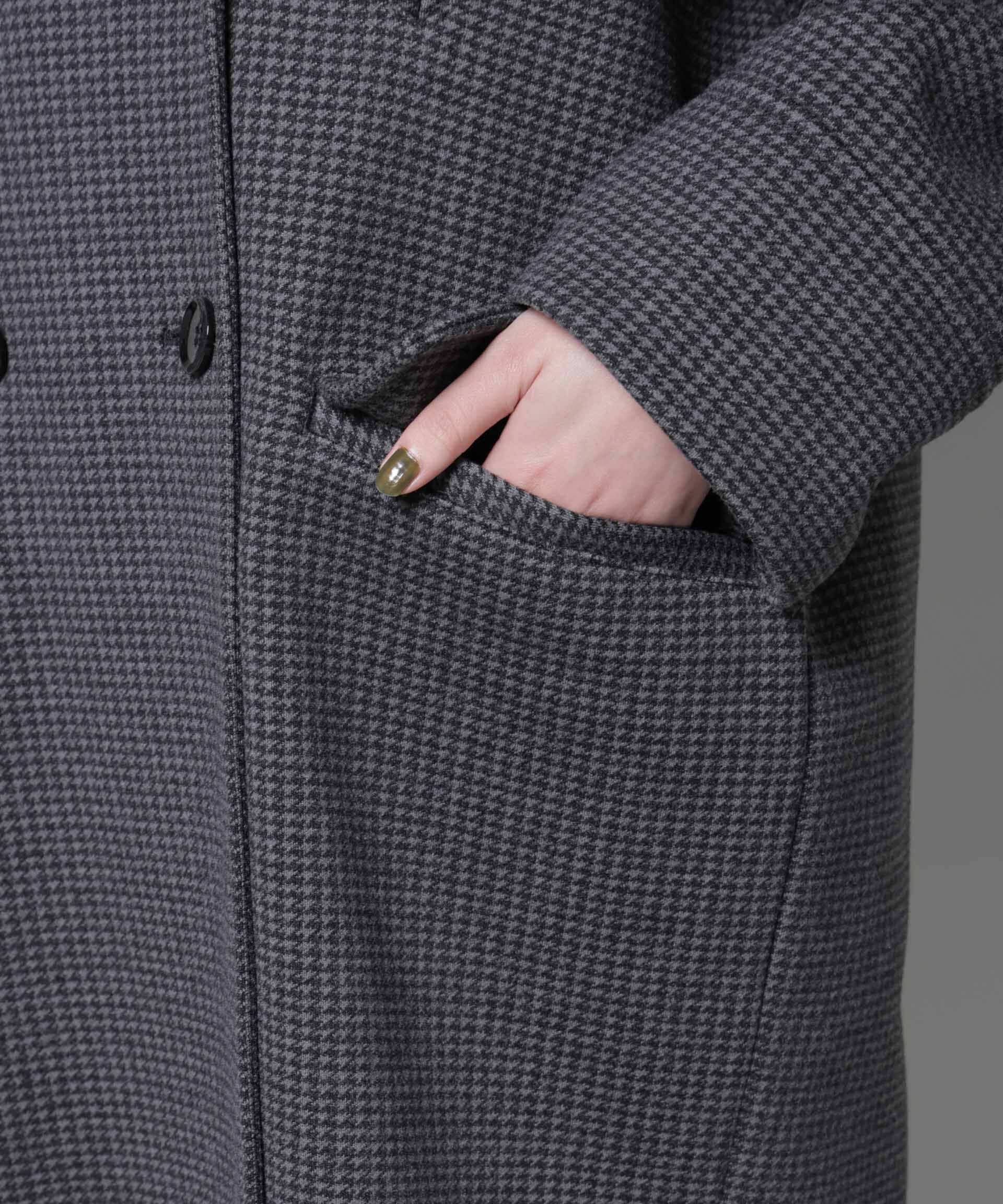 nano･universe「オーバーサイズポケットチェックコート」|その他|