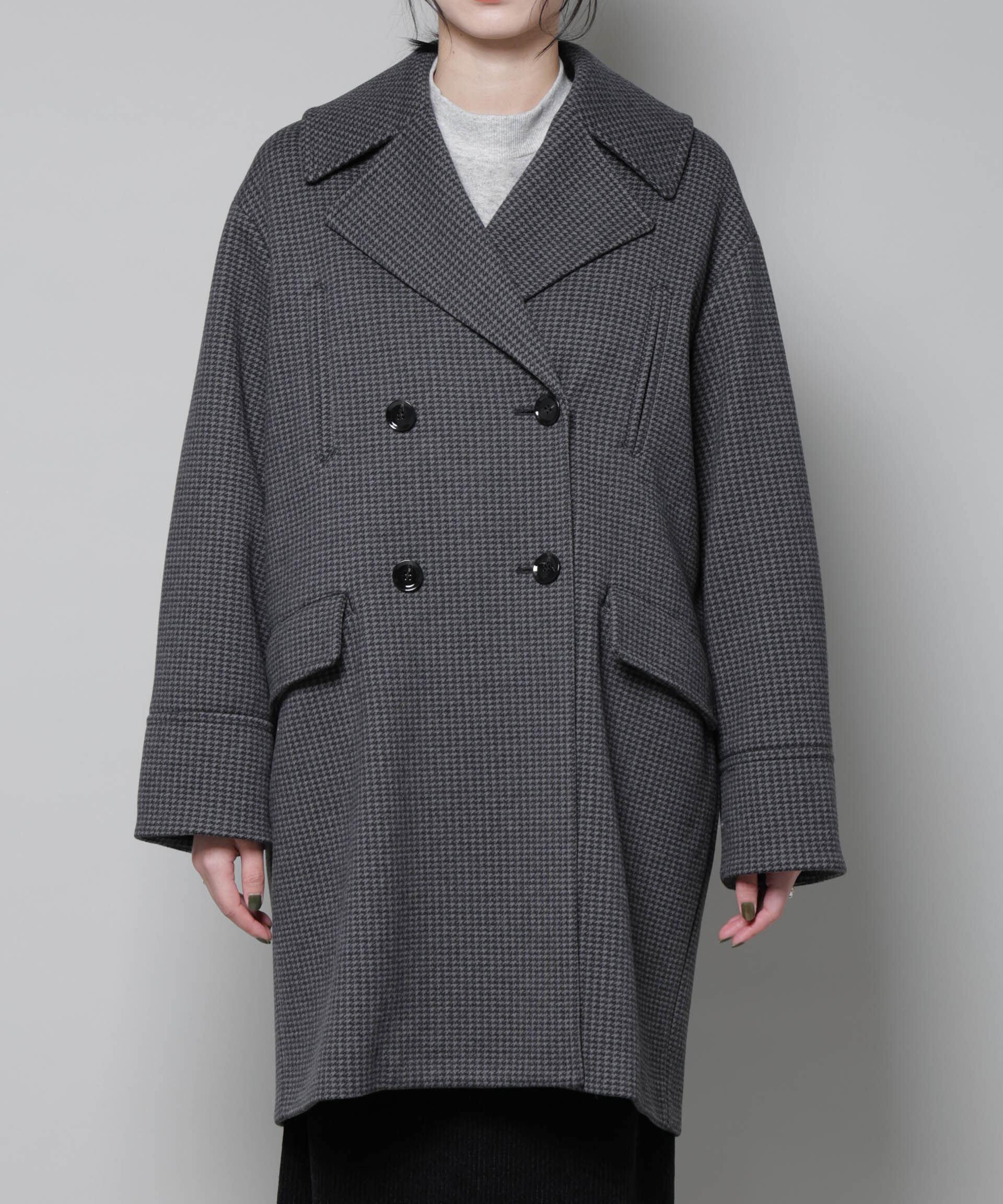 nano･universe「オーバーサイズポケットチェックコート」|その他|