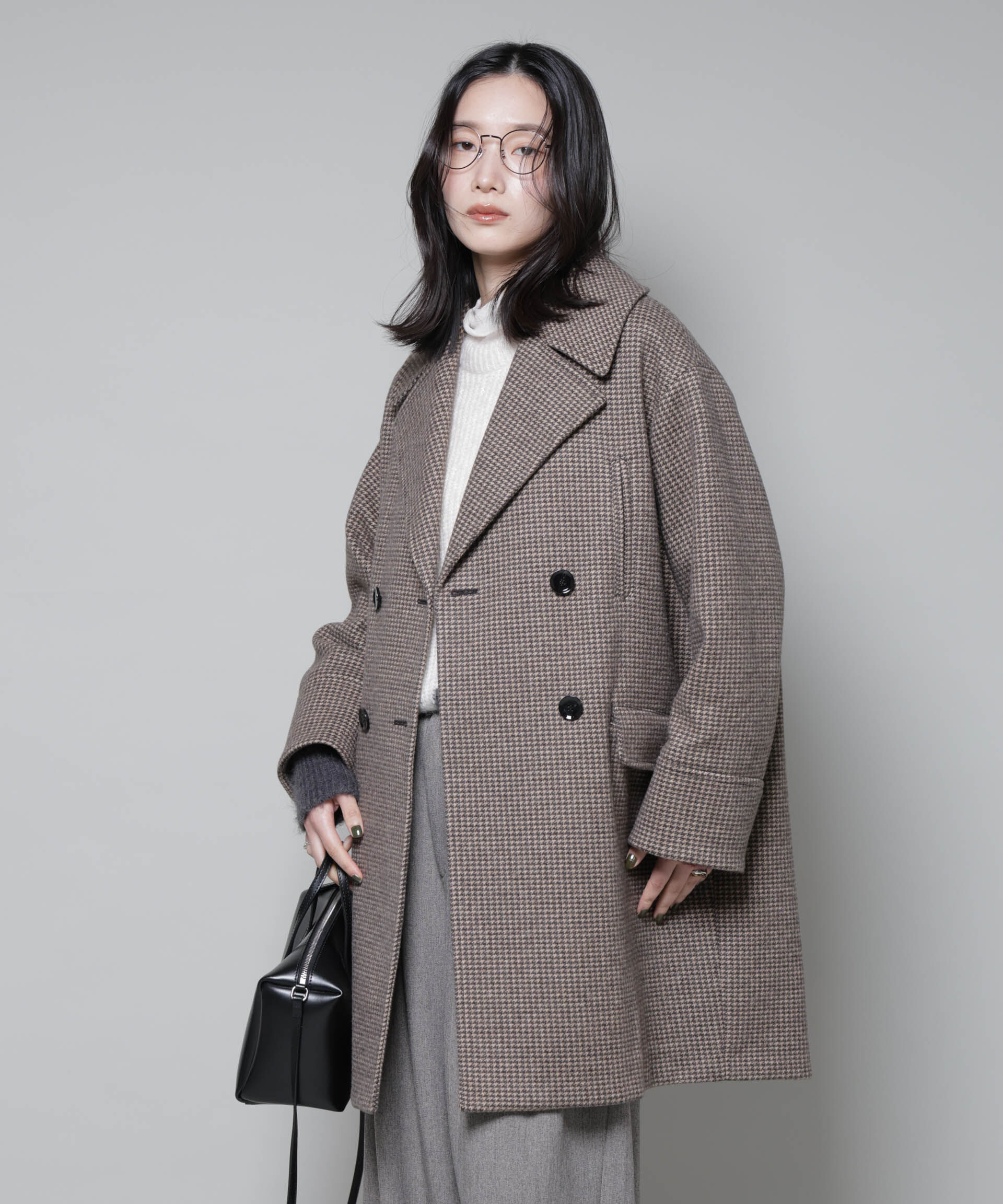 nano･universe「オーバーサイズポケットチェックコート」|その他|