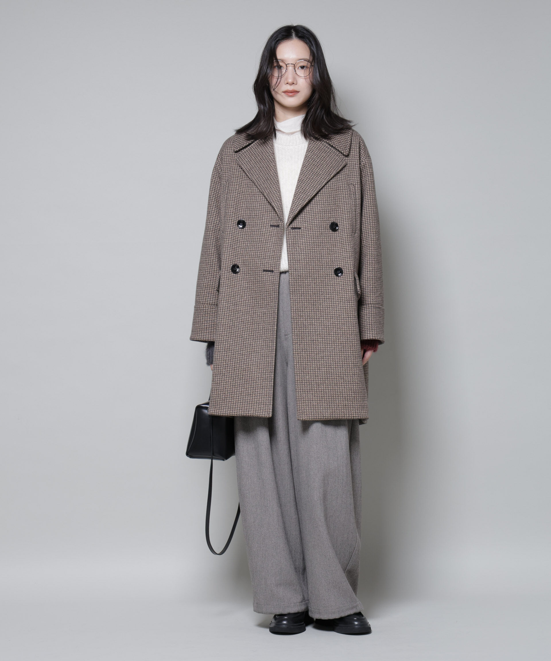 nano･universe「オーバーサイズポケットチェックコート」|その他|
