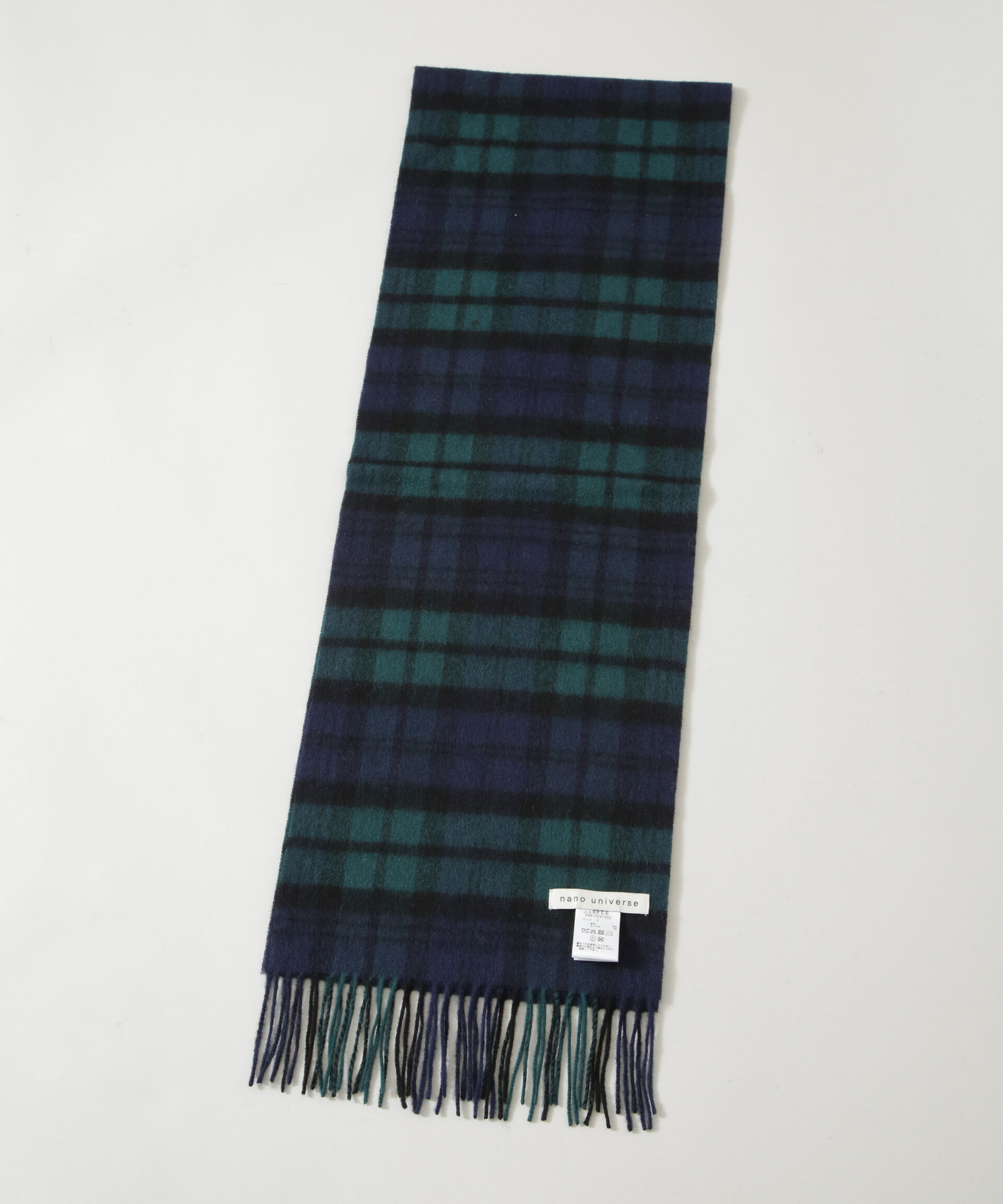 nano･universe「ソフトカシミヤブレンドチェックマフラー」|マフラー|