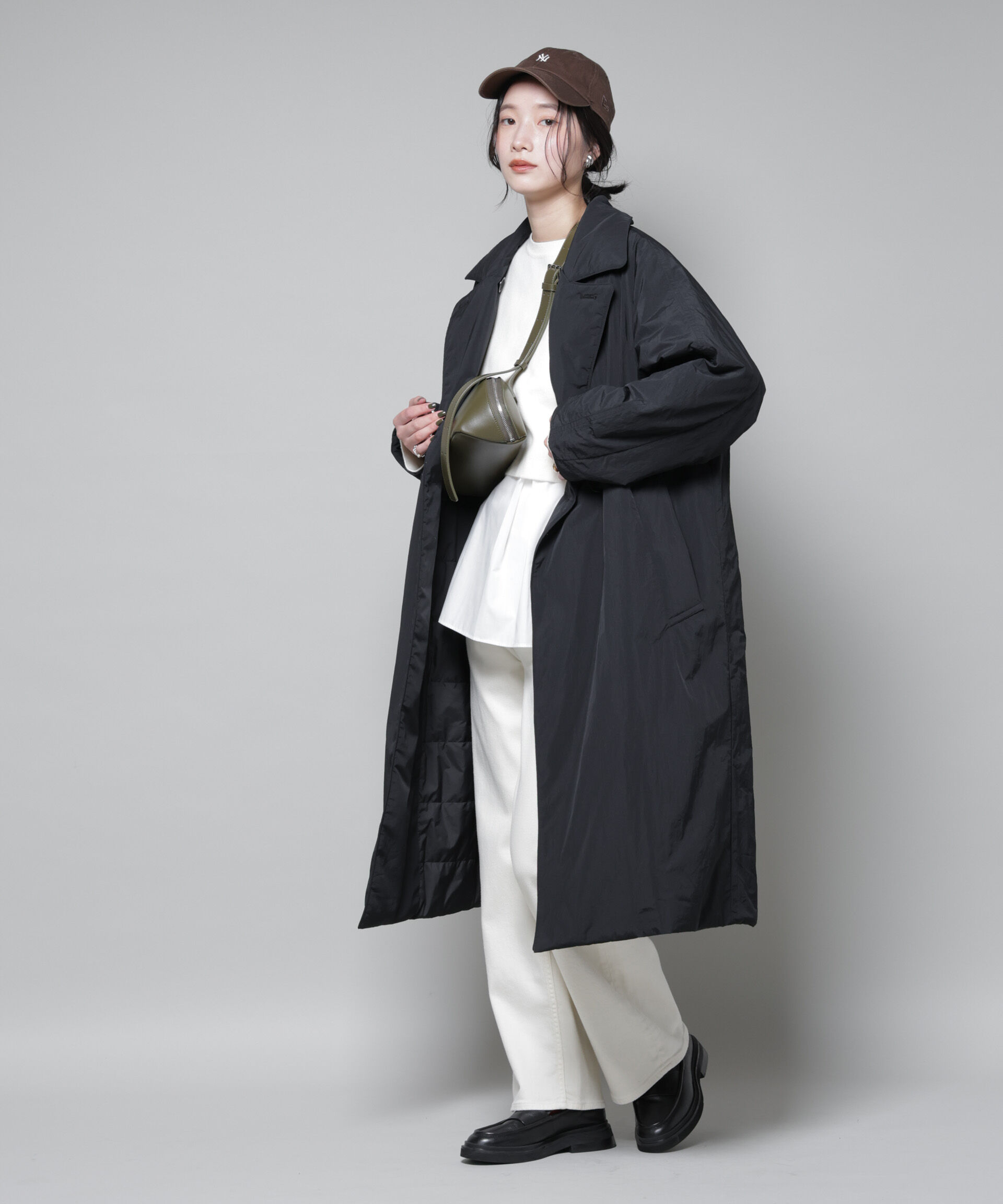 nano･universe「ETHERMALOFT(R)AEROGEL 中綿リバーシブルコート」|その他|ブラック