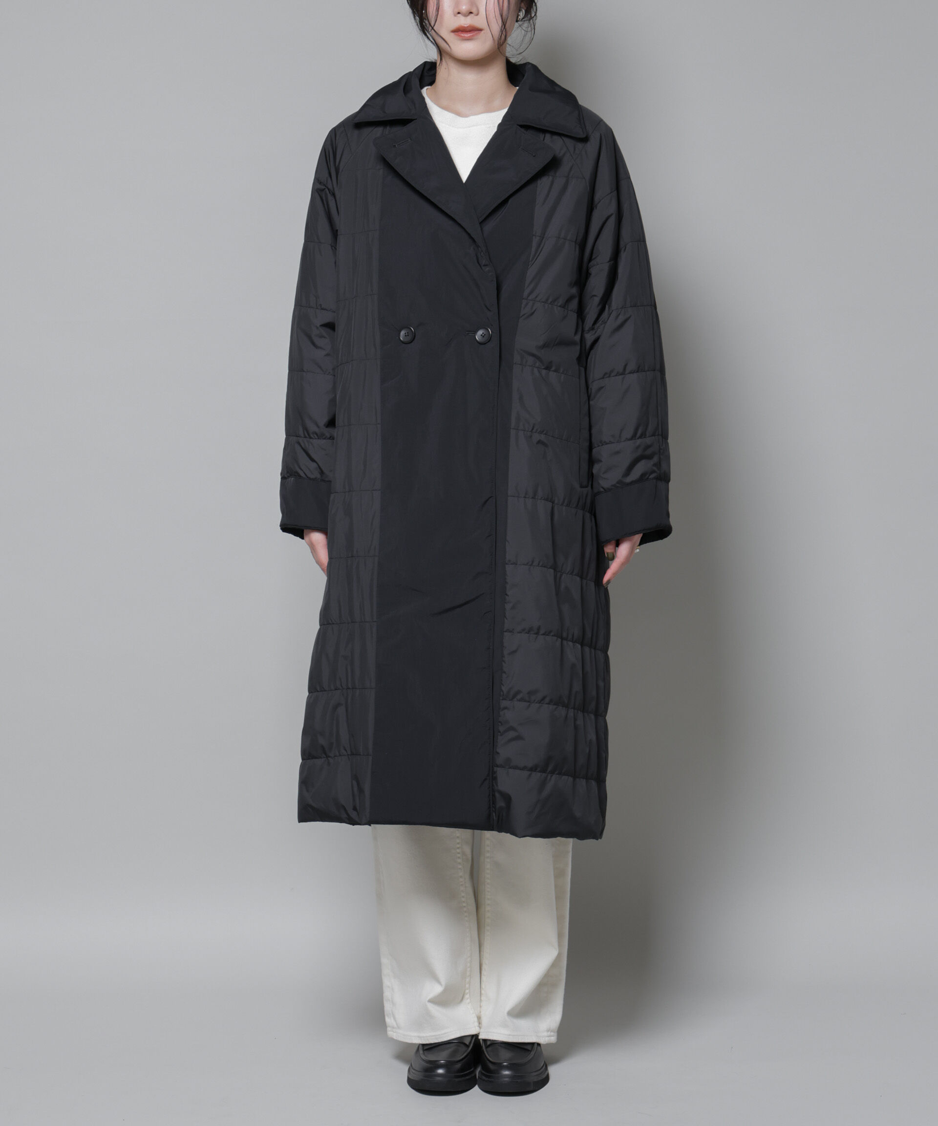 nano･universe「ETHERMALOFT(R)AEROGEL 中綿リバーシブルコート」|その他|