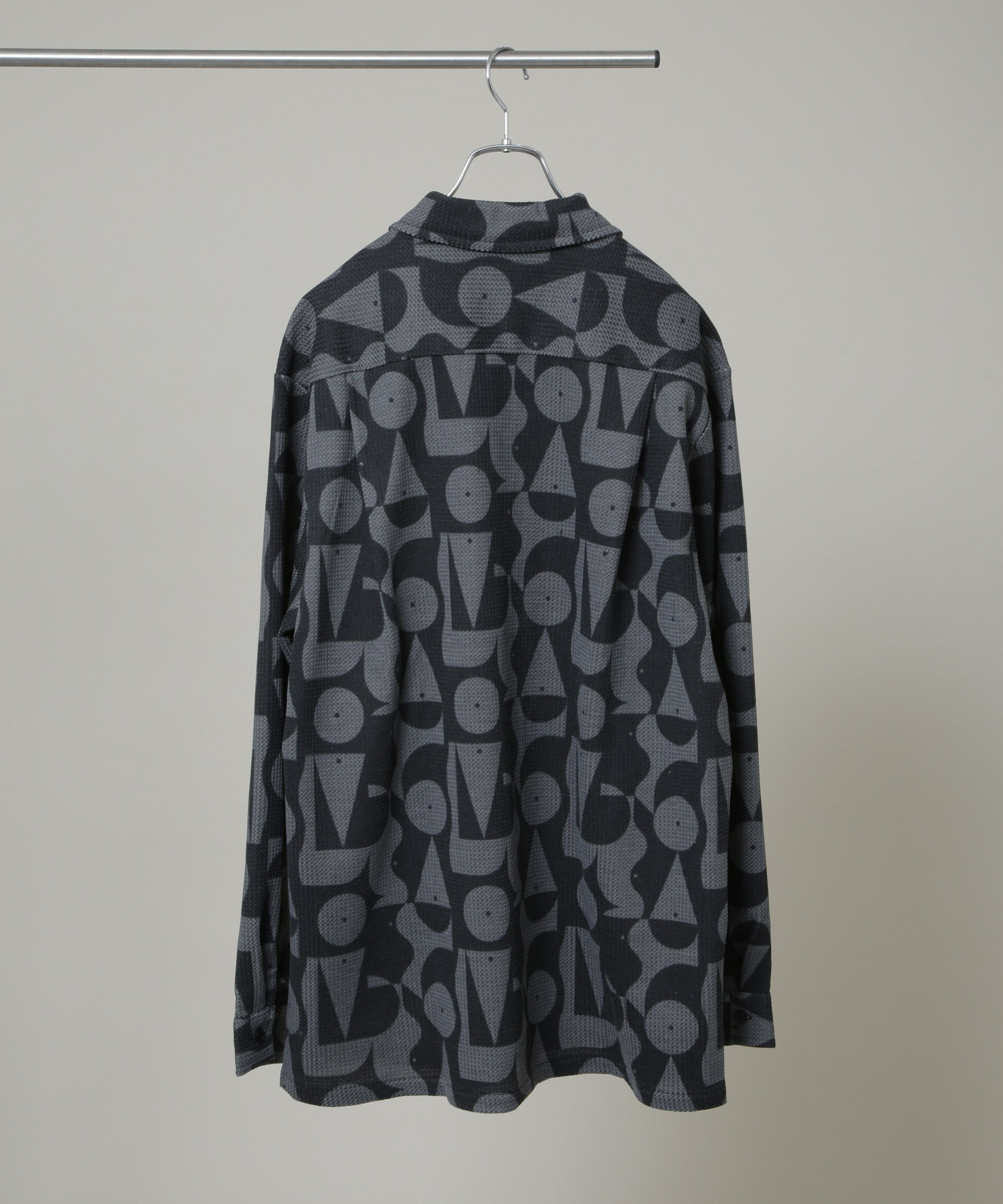 nano･universe「NORMANBROS別注 プリントワッフルシャツ 長袖」|シャツ・ブラウス|