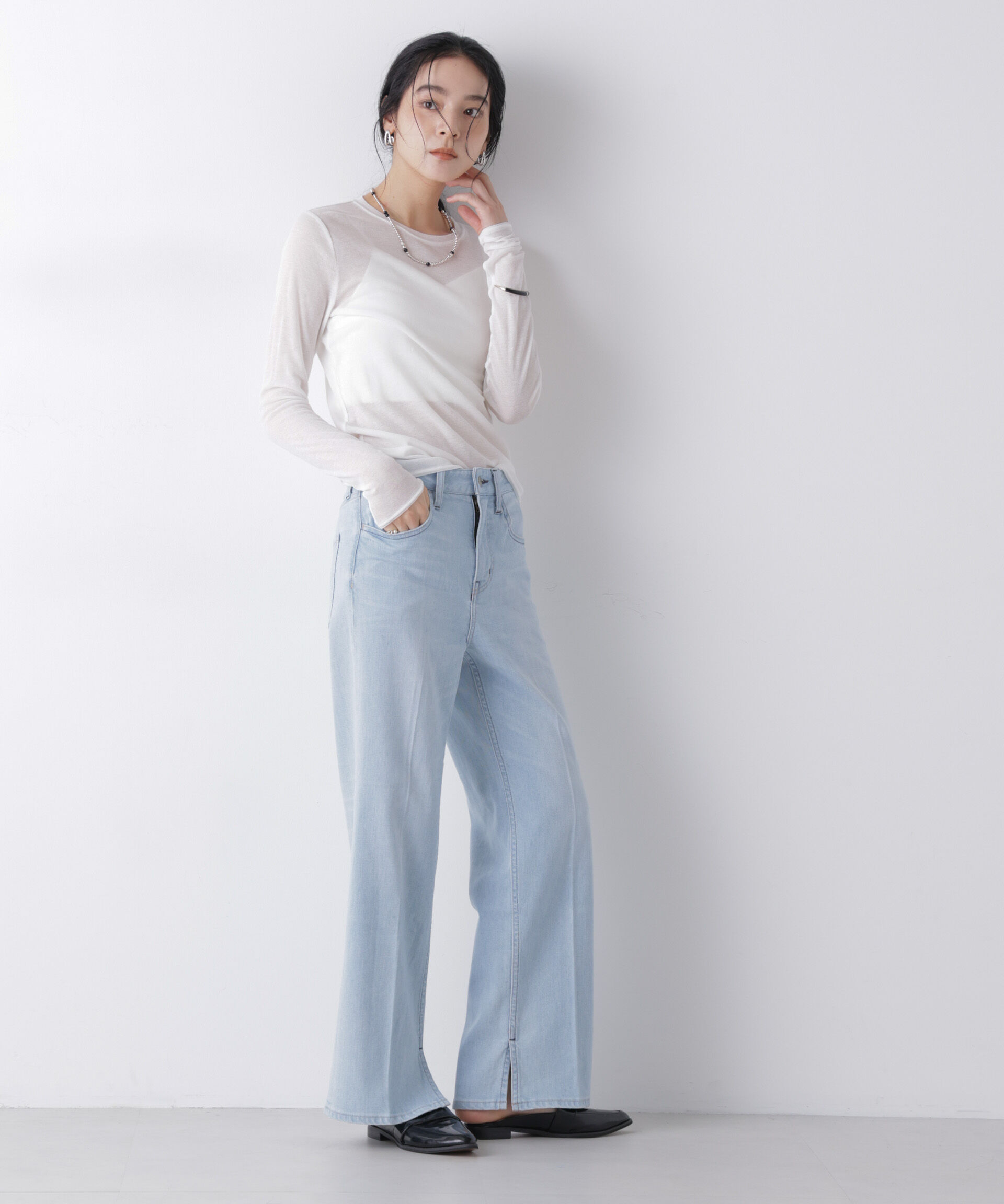 nano･universe「Healthy DENIM/別注 Brownie」|チノ|