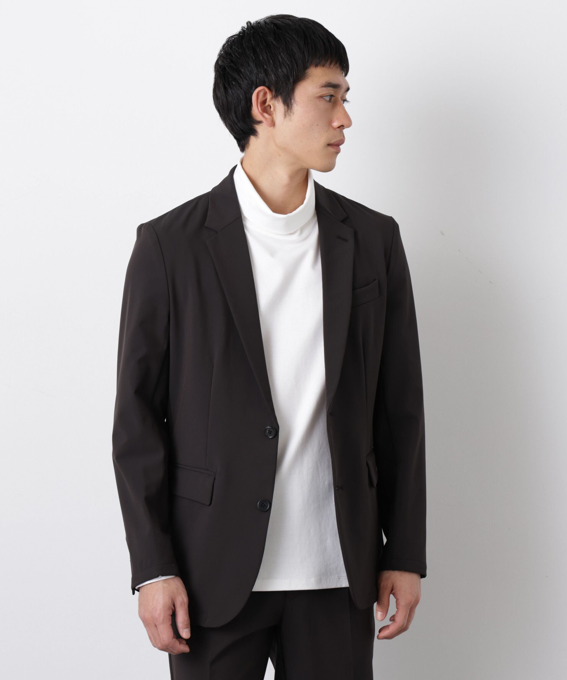 nano･universe「｢Damerino｣コードレーンストレッチセットアップ」|スーツ|