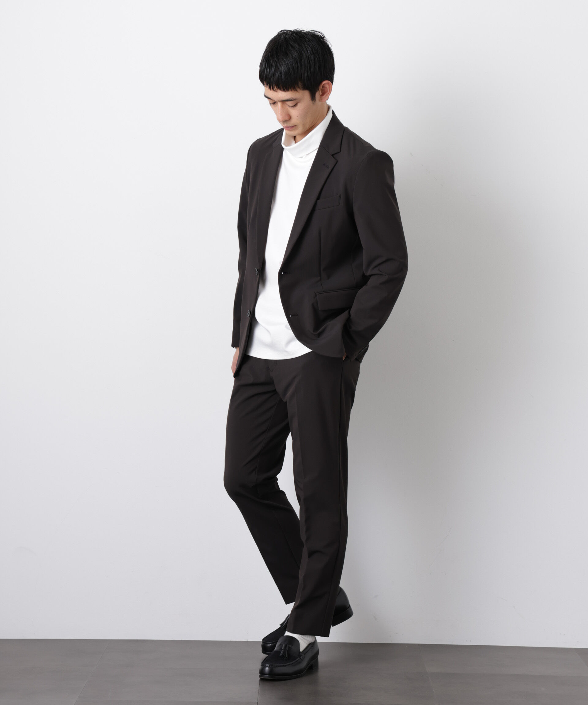 nano･universe「｢Damerino｣コードレーンストレッチセットアップ」|スーツ|