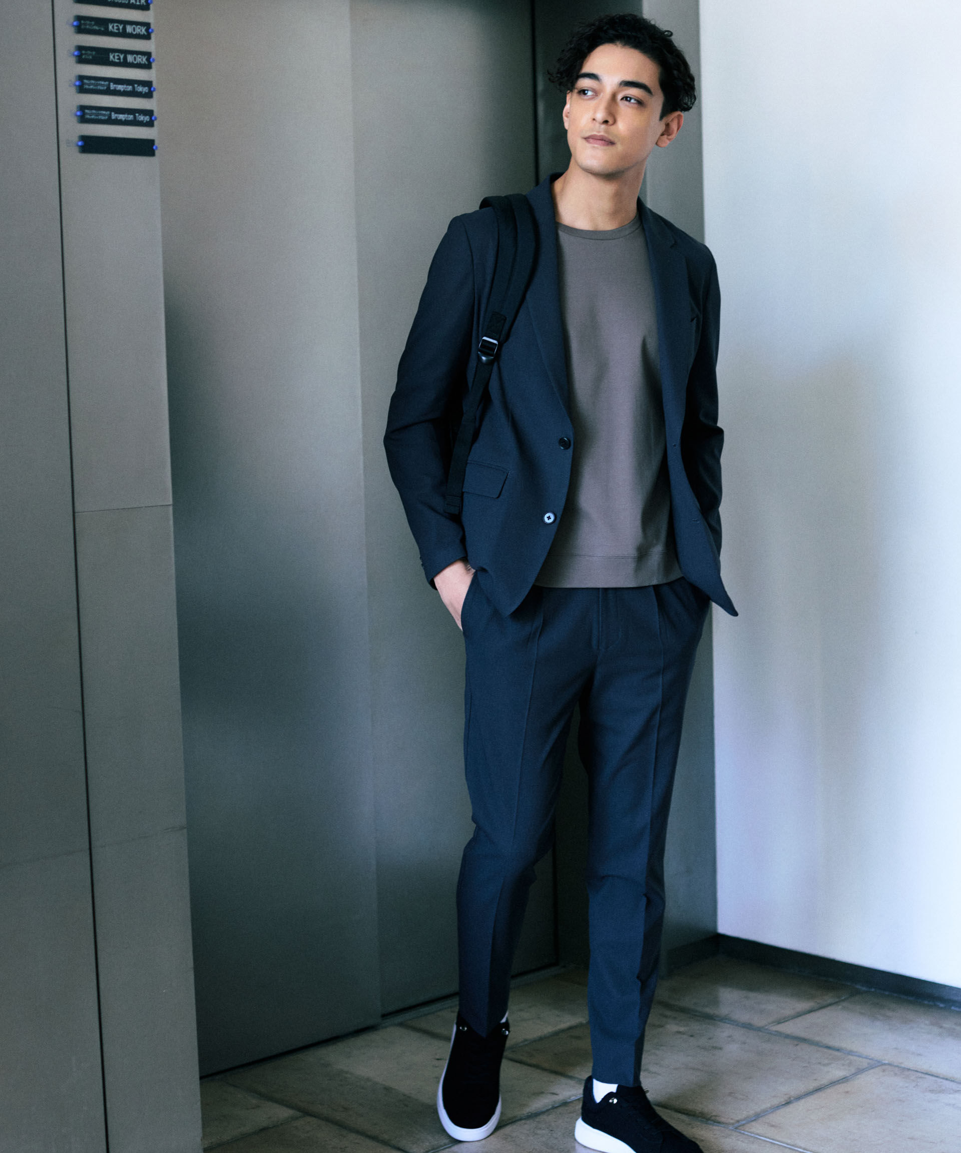 nano･universe「｢Damerino｣Reflax(R)ドライオックスストレッチセットアップ/吸水速乾」|スーツ|