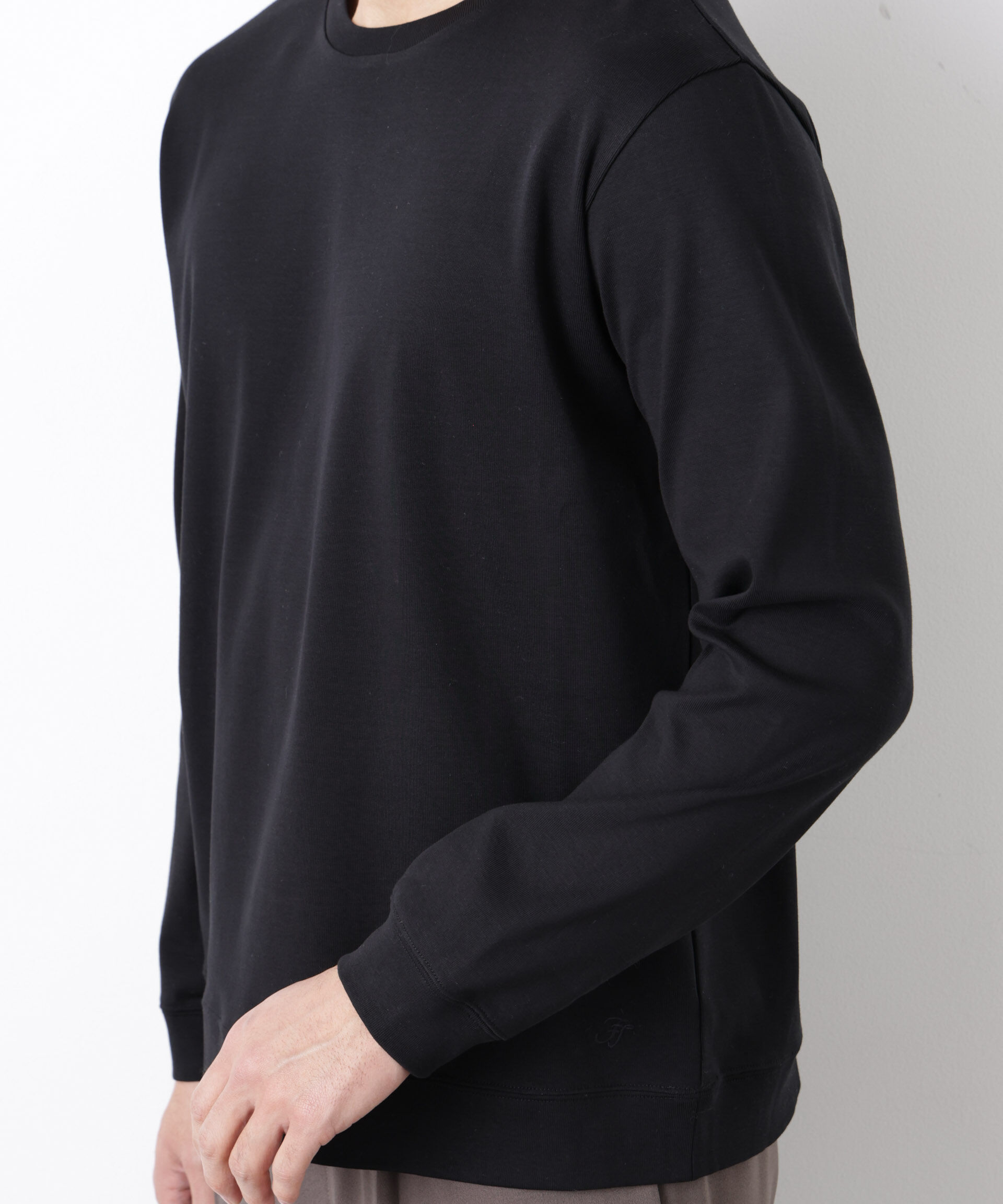 nano･universe「「FORMAL JERSEY」クルーネックカットソー長袖」|Tシャツ・カットソー|