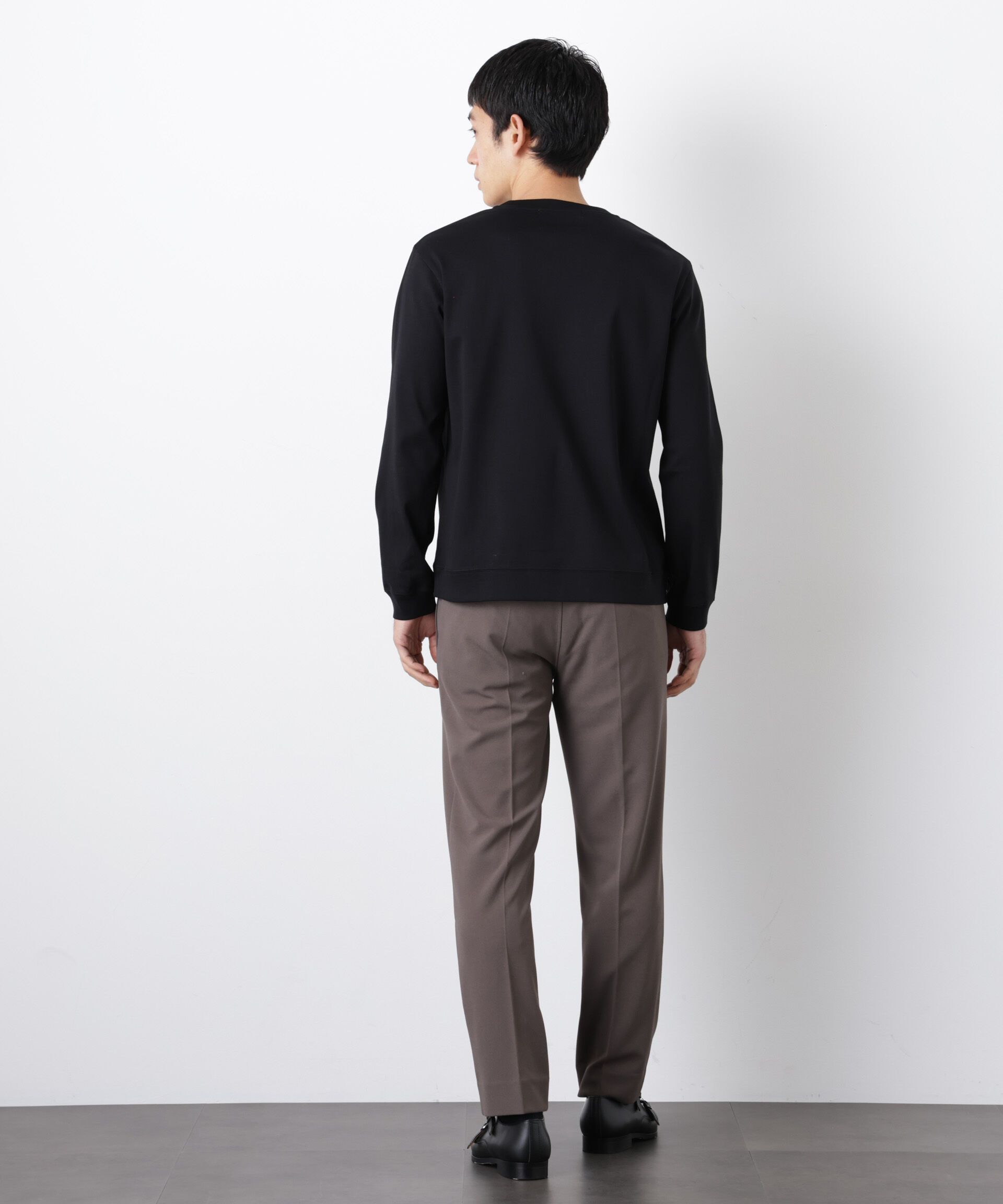 nano･universe「「FORMAL JERSEY」クルーネックカットソー長袖」|Tシャツ・カットソー|