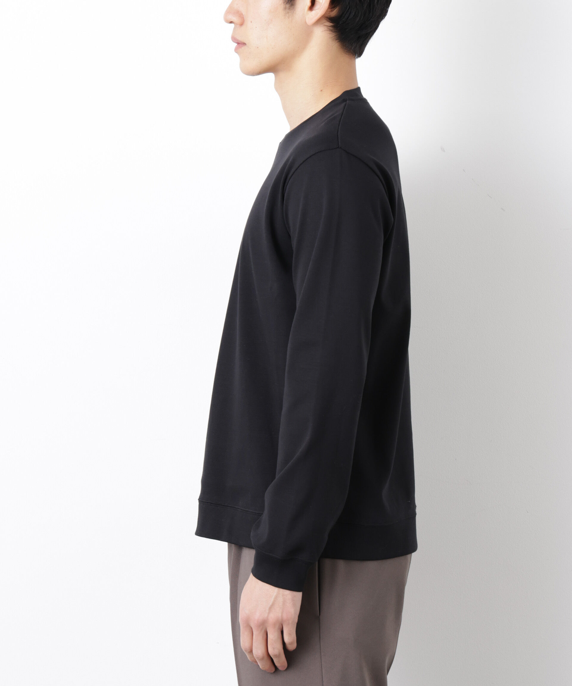 nano･universe「「FORMAL JERSEY」クルーネックカットソー長袖」|Tシャツ・カットソー|