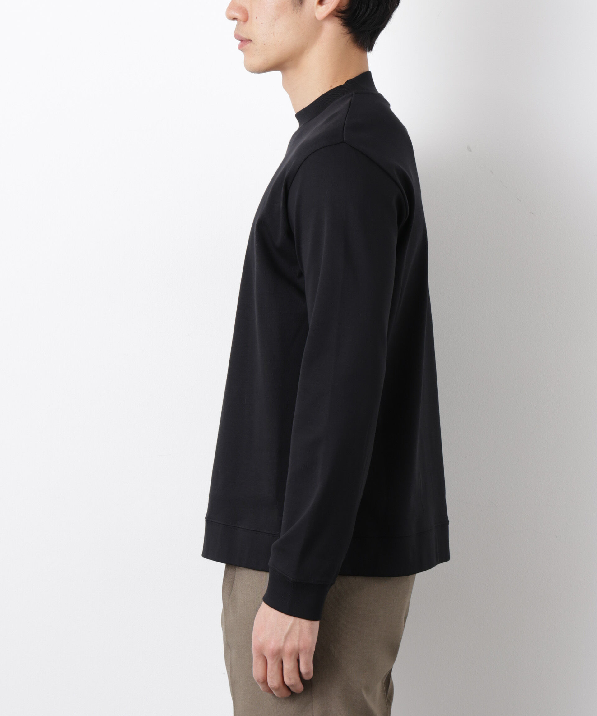 nano･universe「「FORMAL JERSEY」モックネックカットソー長袖」|Tシャツ・カットソー|