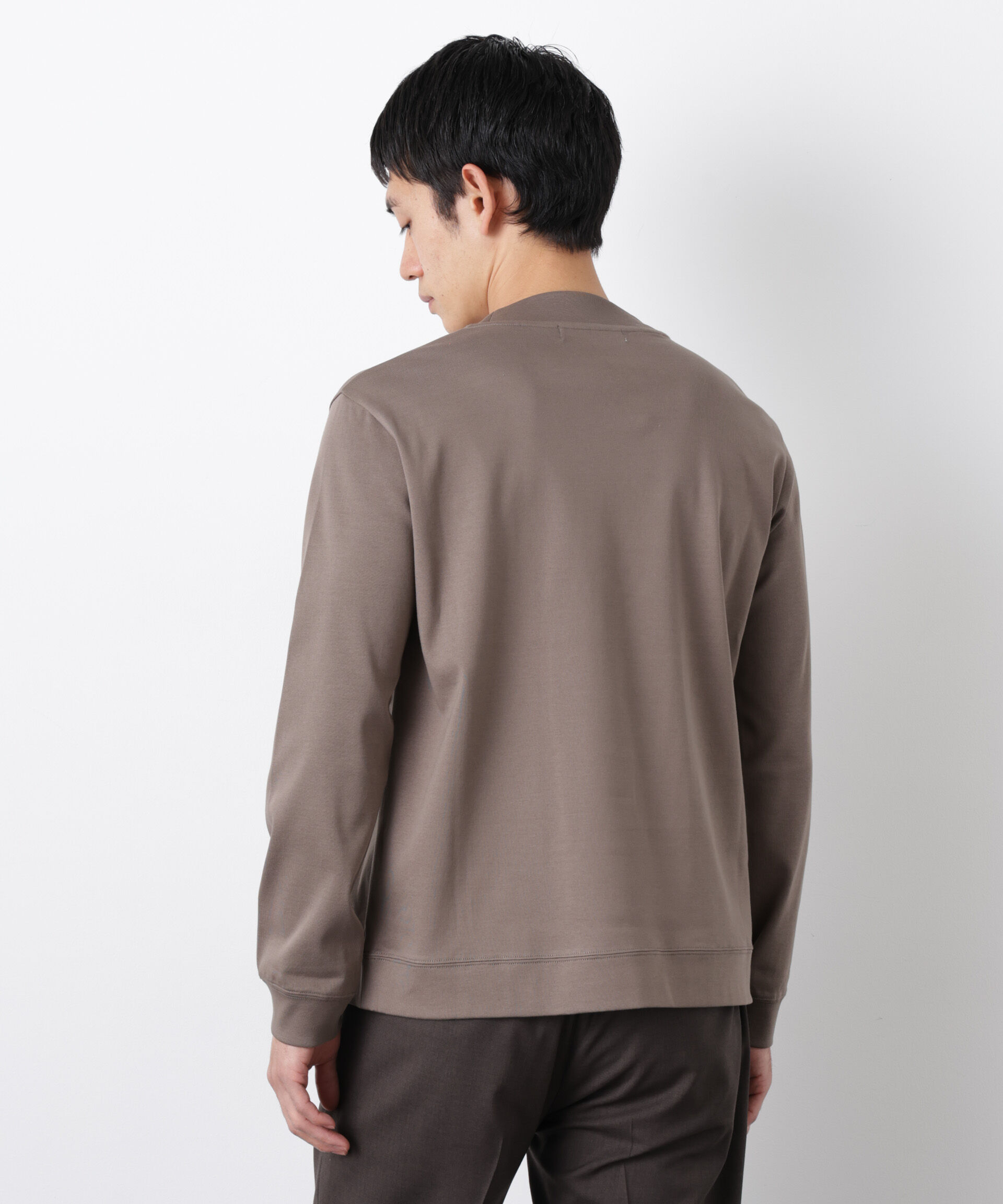 nano･universe「「FORMAL JERSEY」モックネックカットソー長袖」|Tシャツ・カットソー|