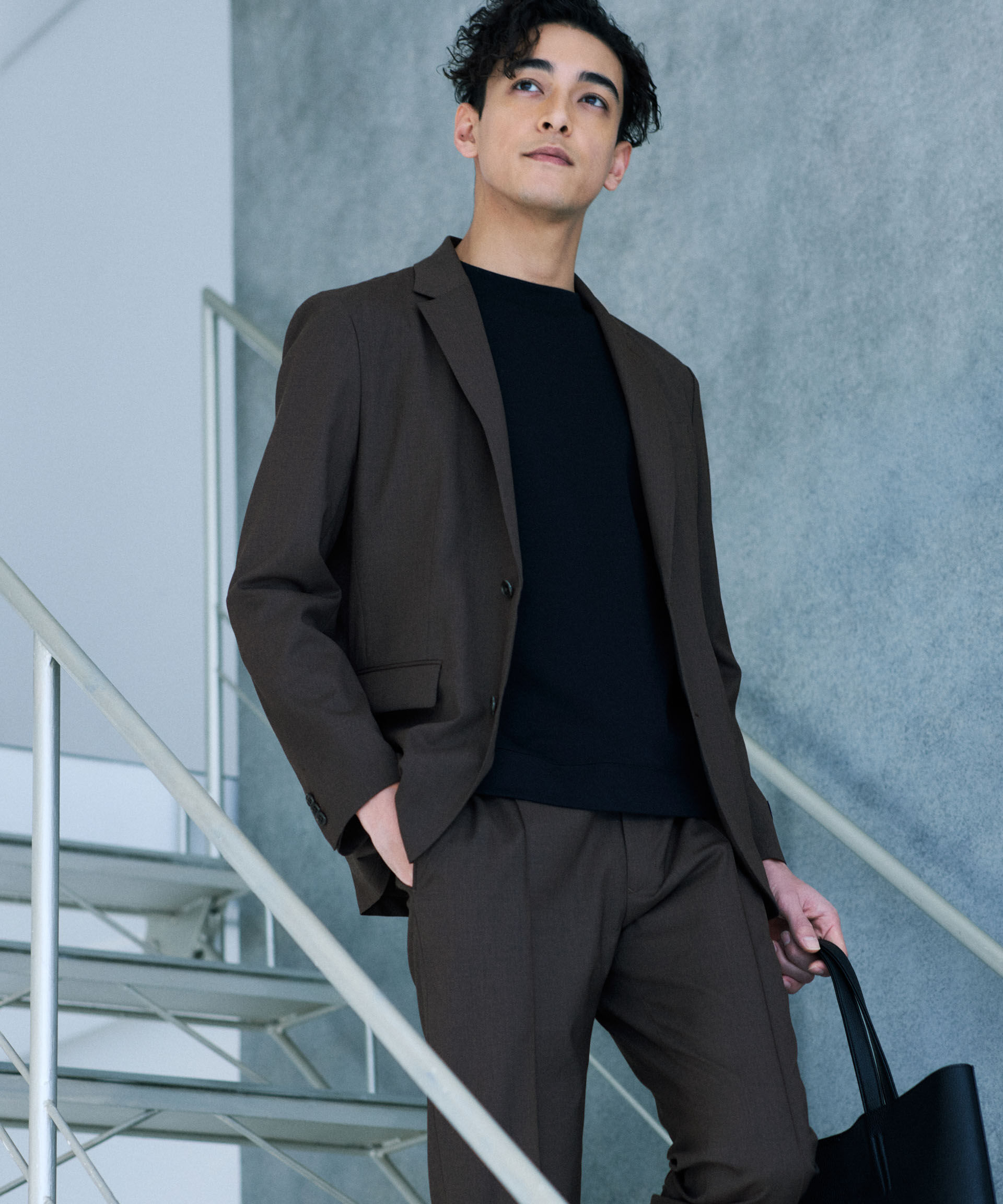 nano･universe「｢DamerinoSelect｣JAPANfabricウールストレッチジャケット（セットアップ可）」|スーツ|