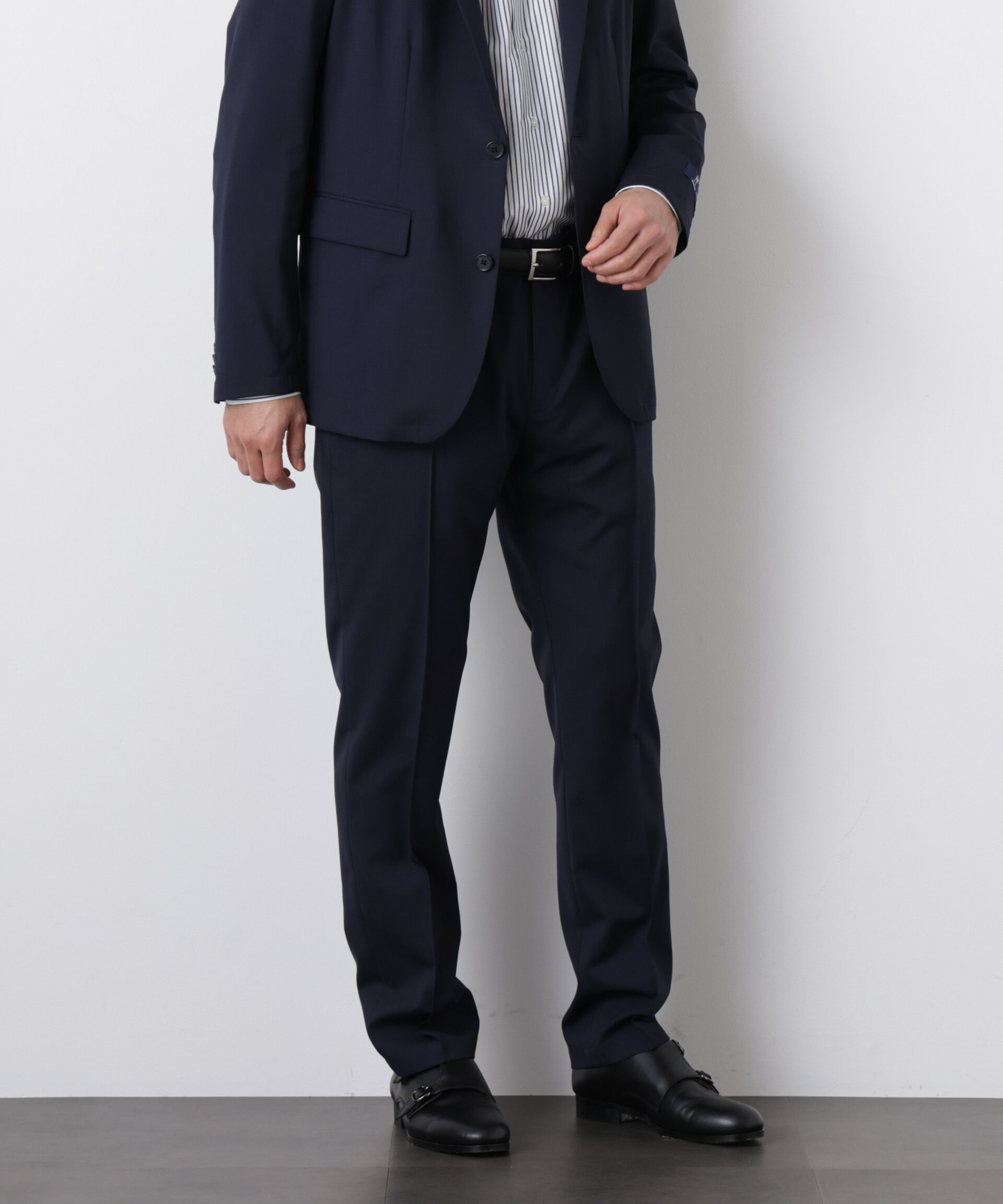 nano･universe「｢DamerinoSelect｣JAPANfabricウールストレッチパンツ（セットアップ可）」|スーツ|