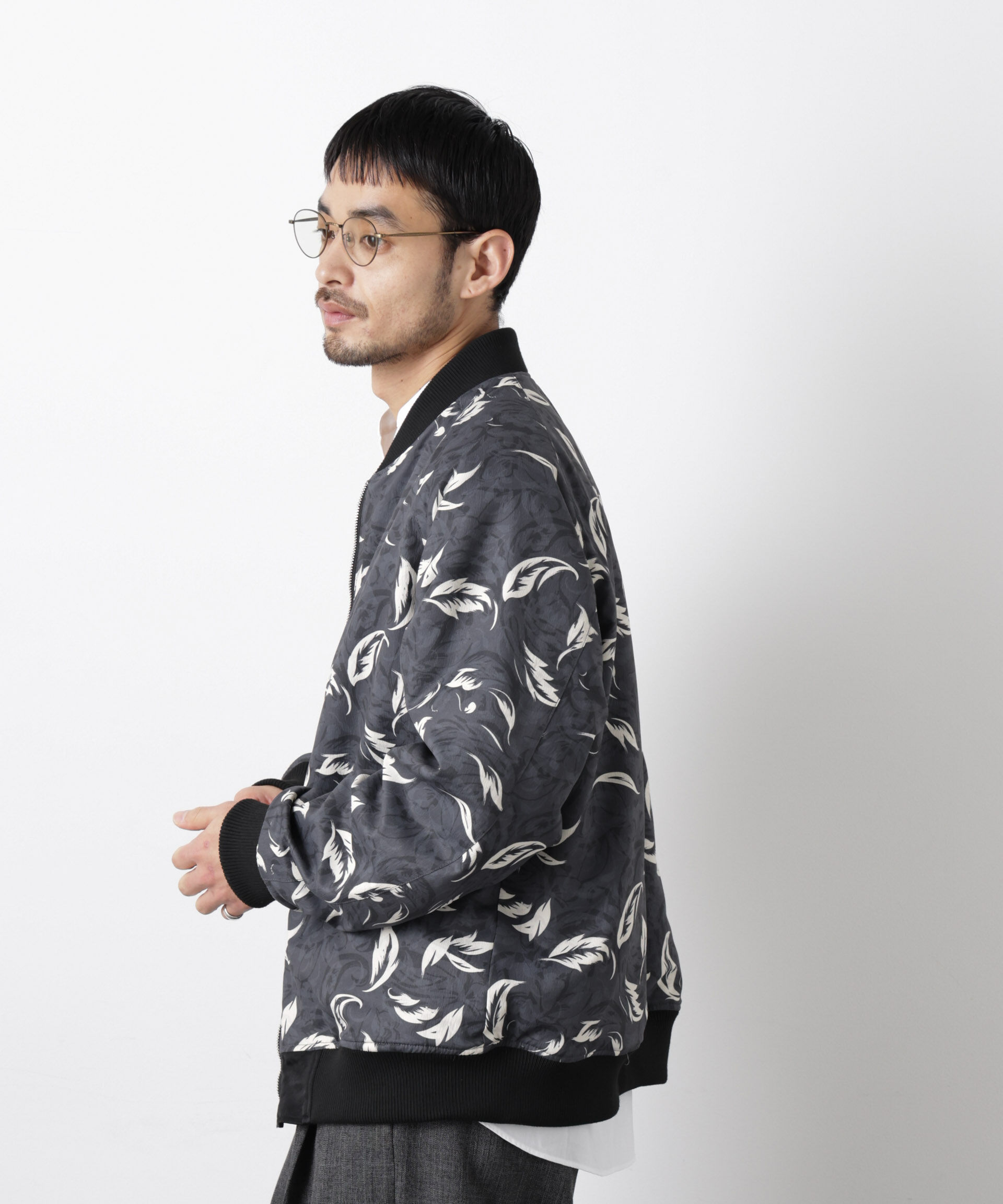 nano･universe「リバーシブル MA-1」|ブルゾン・スタジャン|