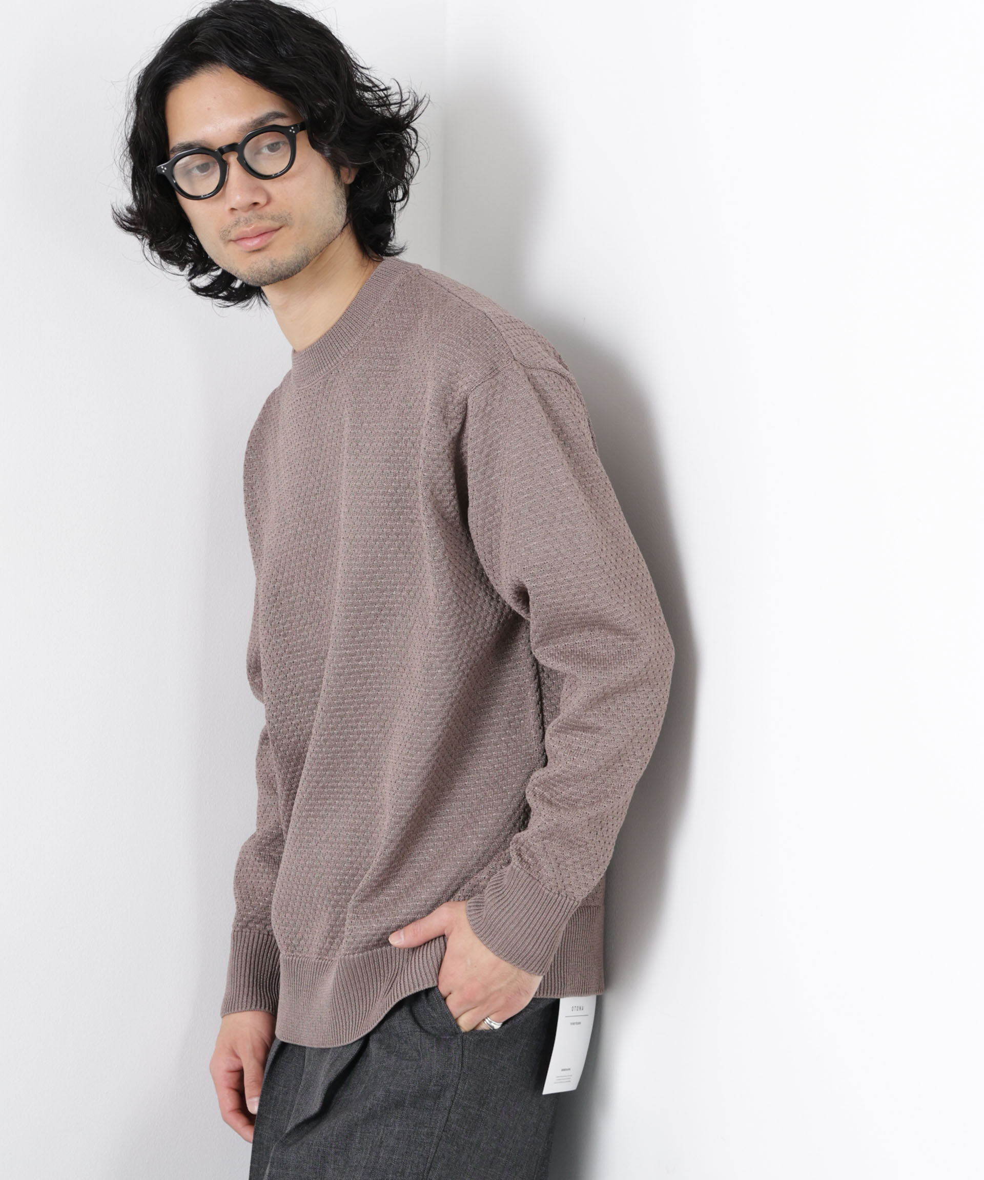 nano･universe「ギマクルーネックプルオーバー」|ニット・セーター|