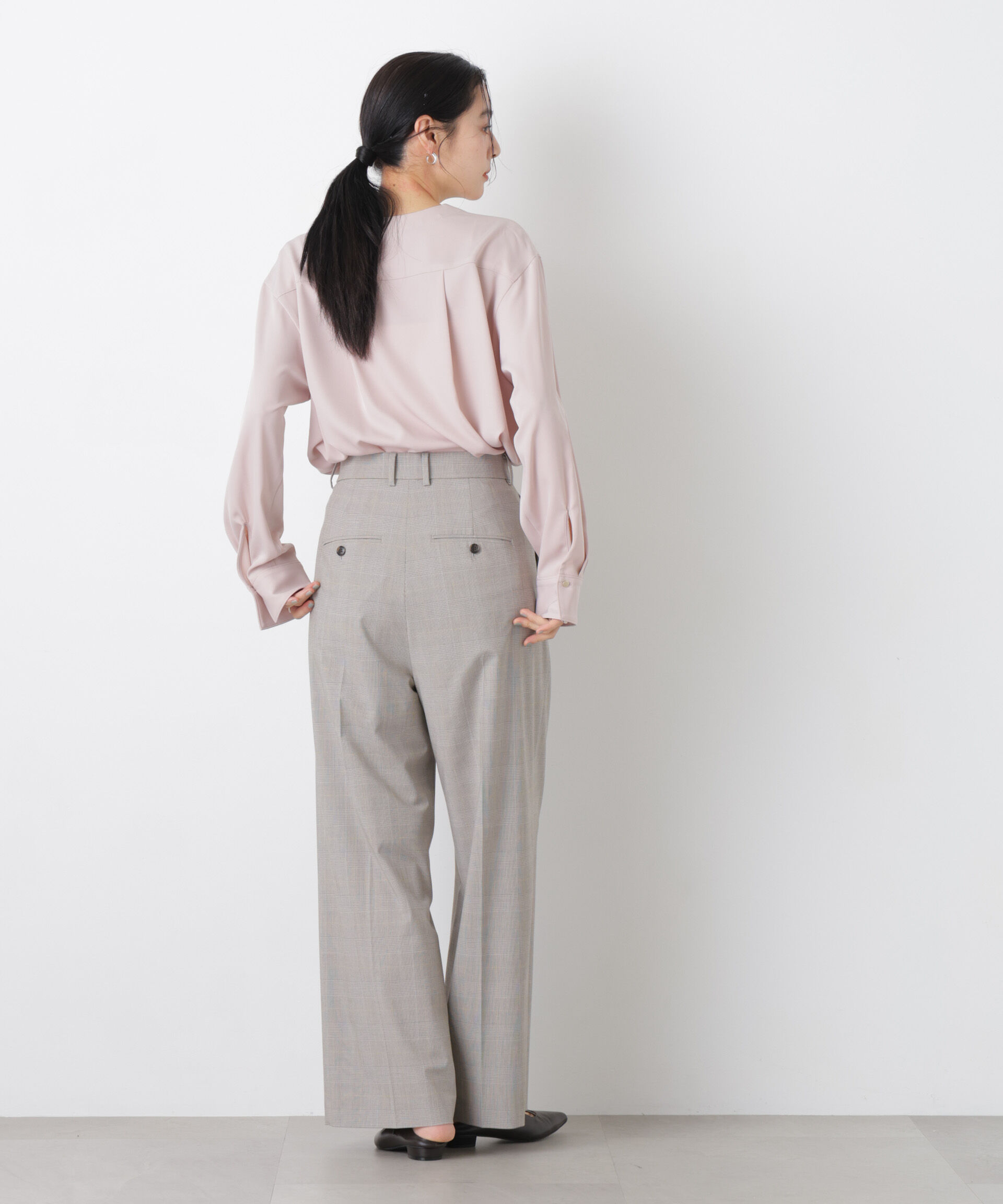 nano･universe「スキッパーポケットブラウス」|シャツ・ブラウス|