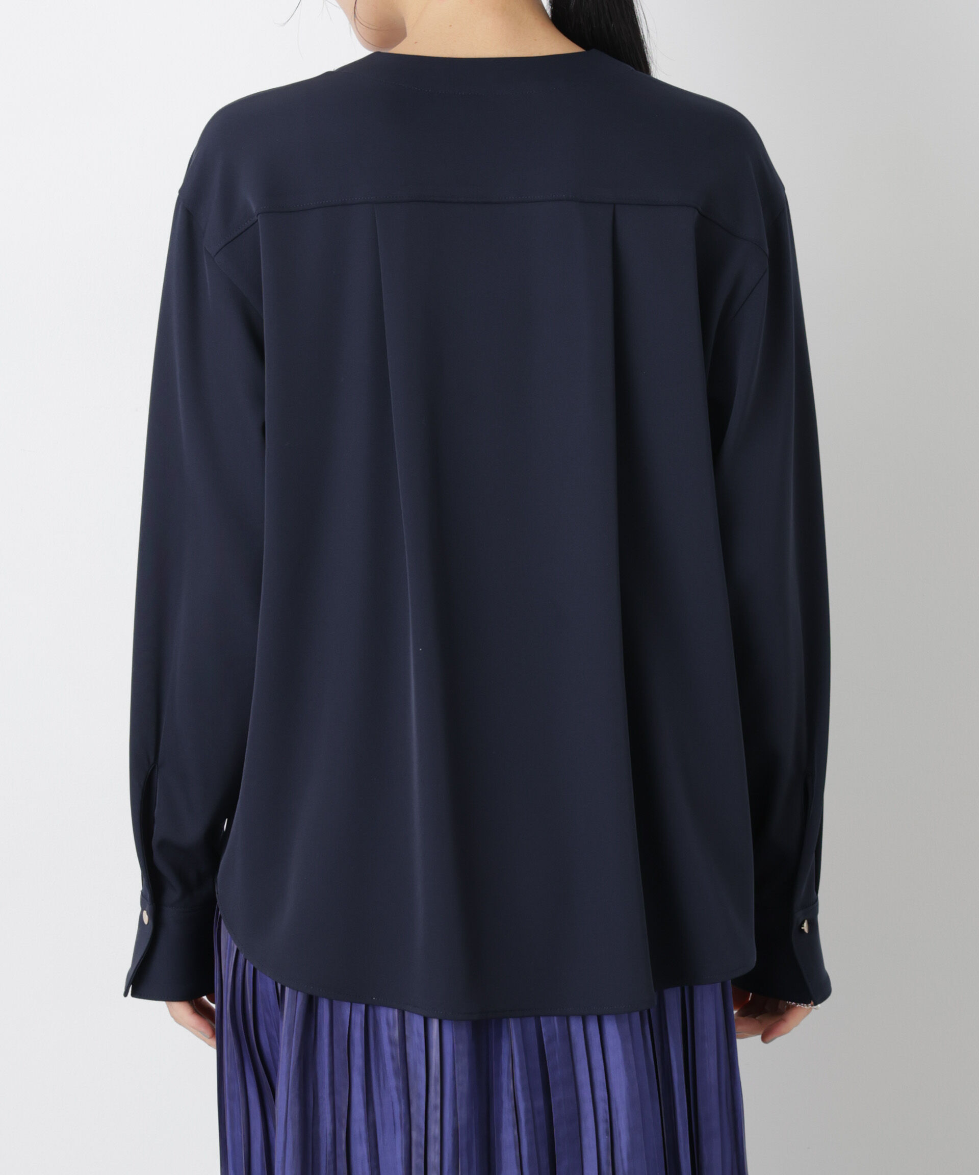 nano･universe「スキッパーポケットブラウス」|シャツ・ブラウス|