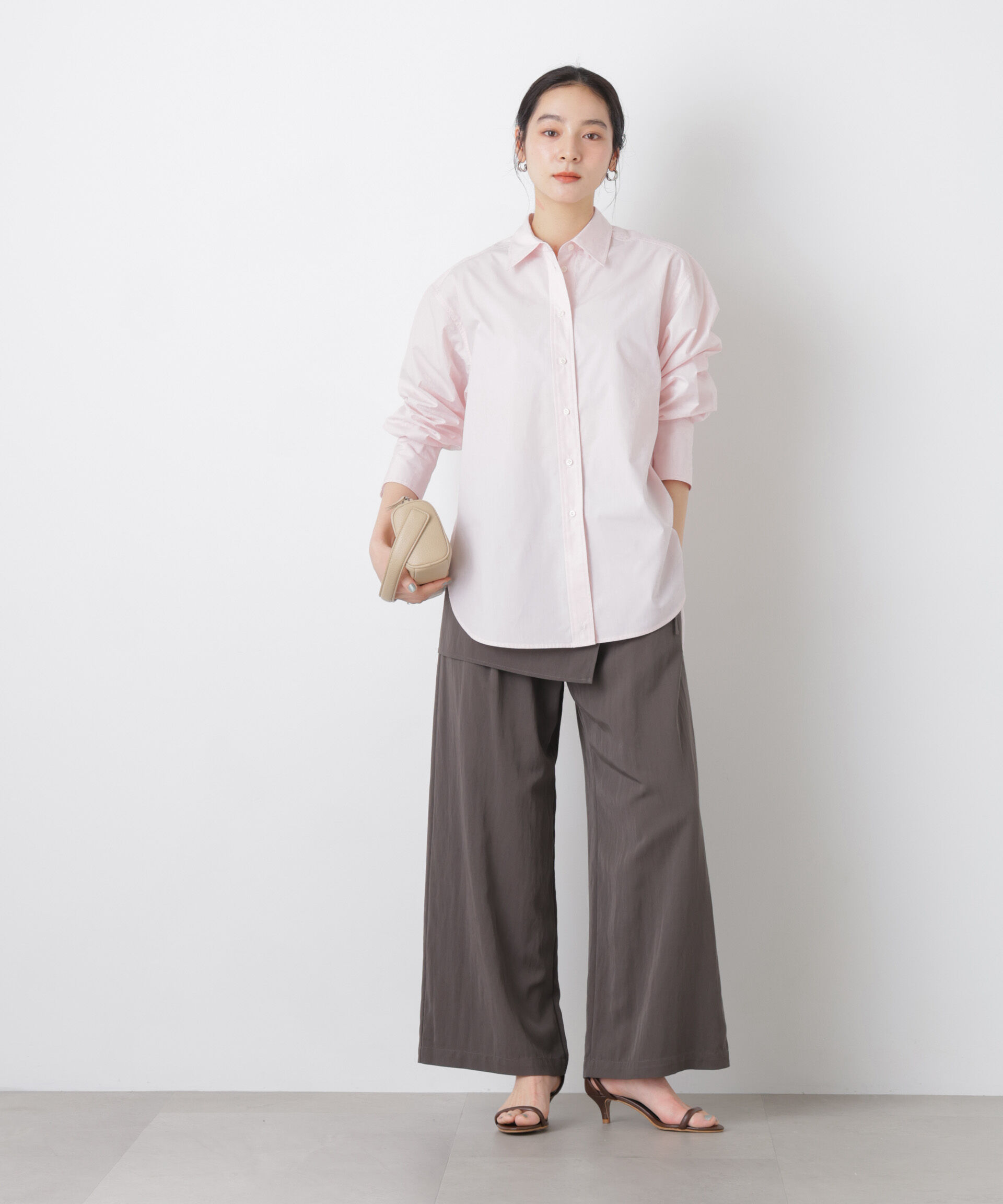 nano･universe「2wayオーバーシャツ」|シャツ・ブラウス|