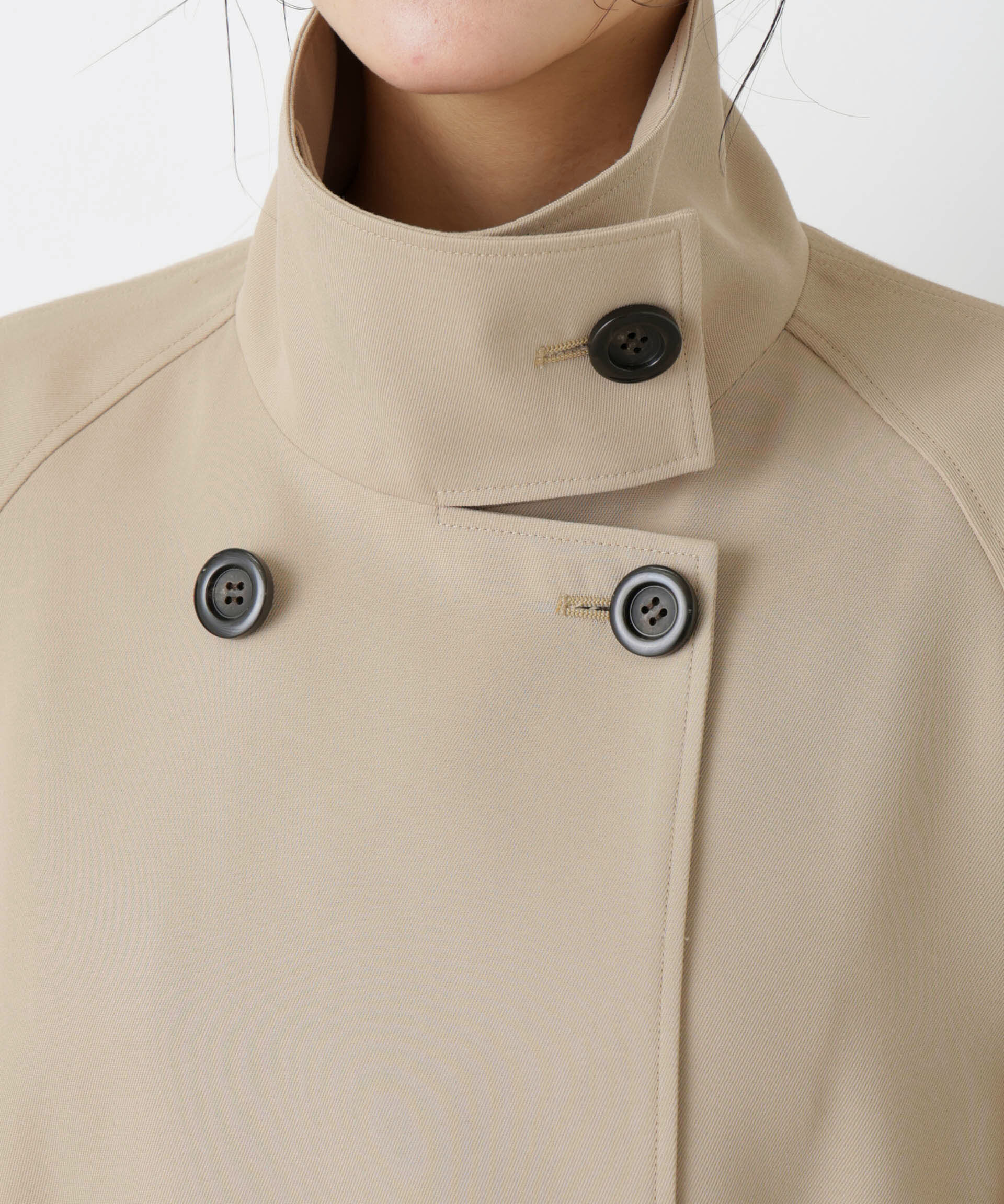 nano･universe「エアリーツイルベルテッドショートコート」|その他|