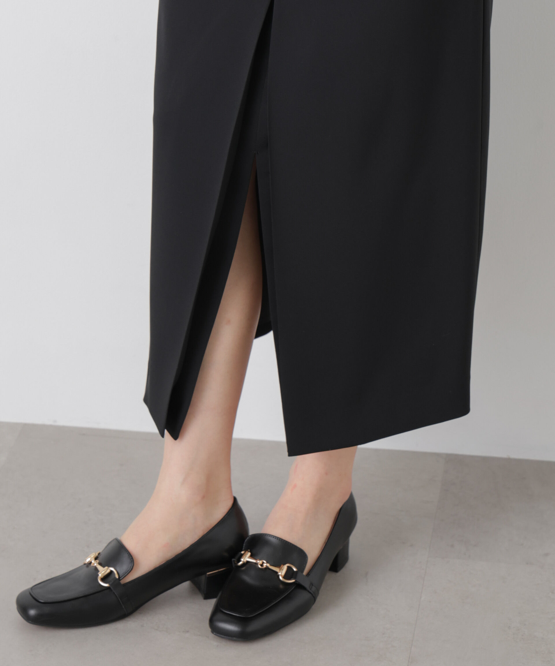 nano･universe「ハイツイストドライタックスリットロングスカート(セットアップ可)」|スカート|