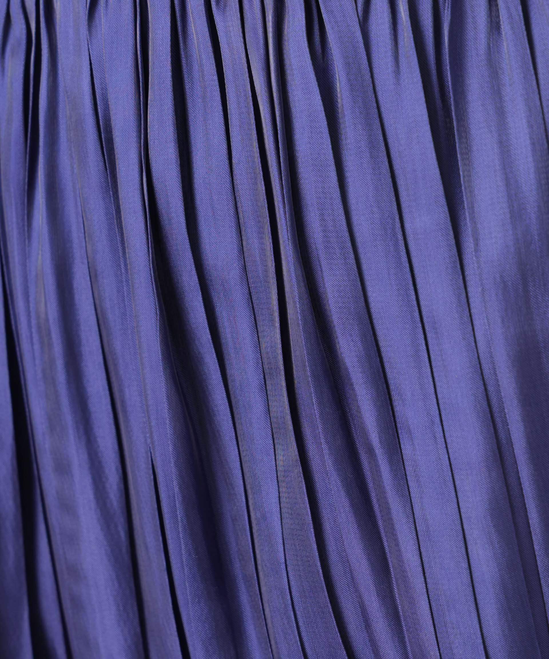 nano･universe「シャイニーサテンプリーツスカート」|スカート|