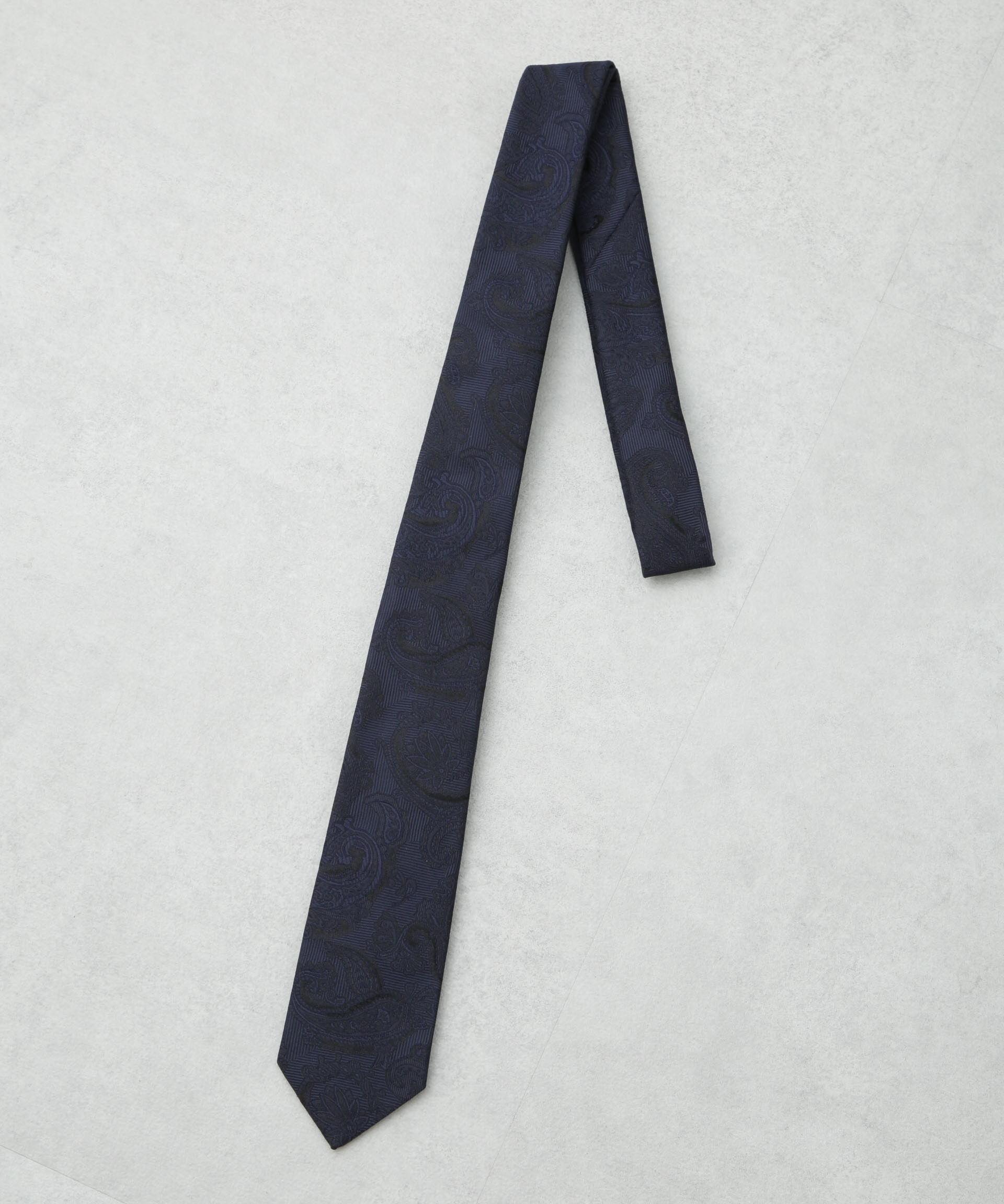 nano･universe「京都西陣ウォッシャブルシャドーペイズリーネクタイ1」|ネクタイ・蝶ネクタイ|