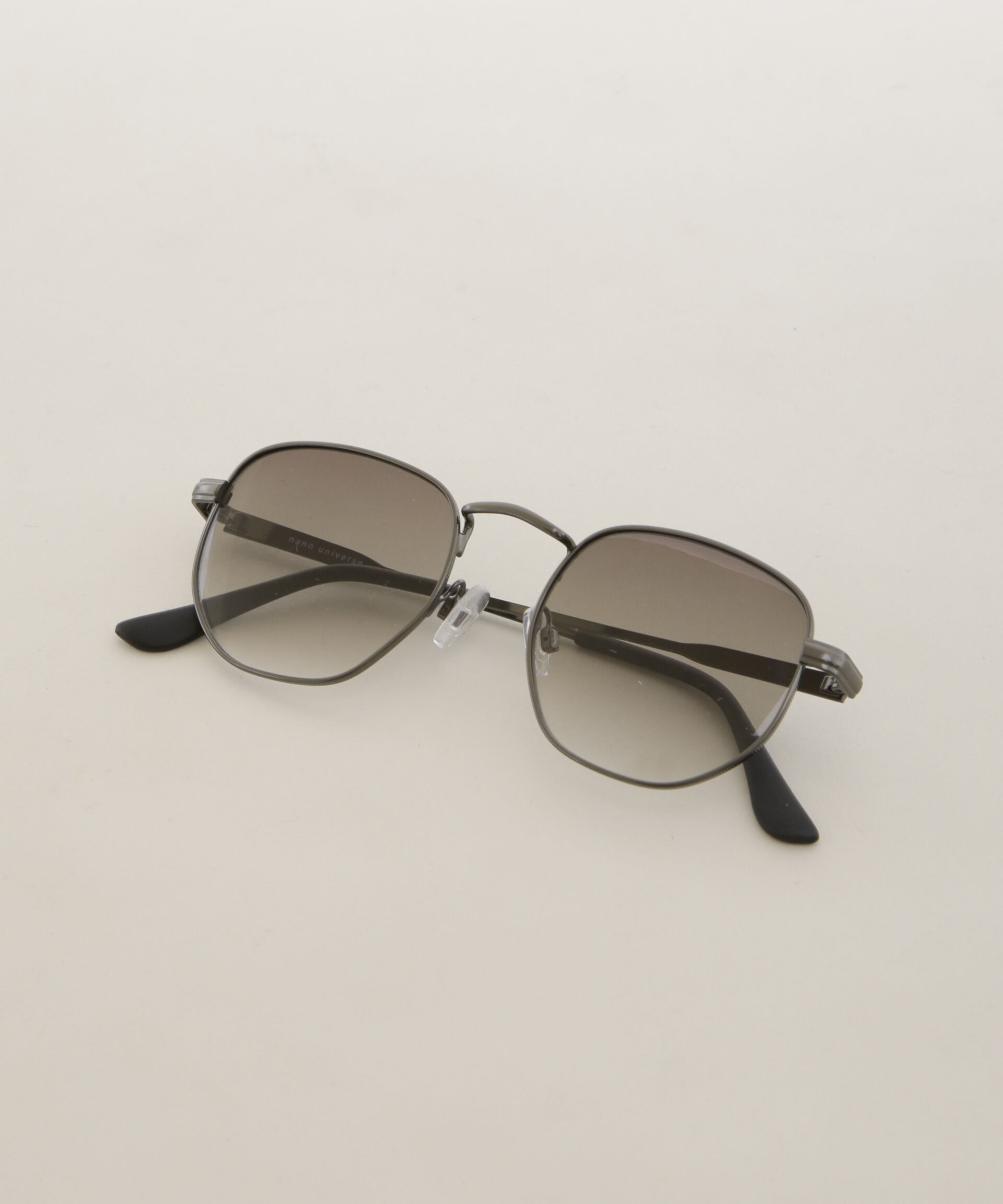 nano･universe「アイウェア/ヘキサゴン型 メタルフレーム」|メガネ|シルバー