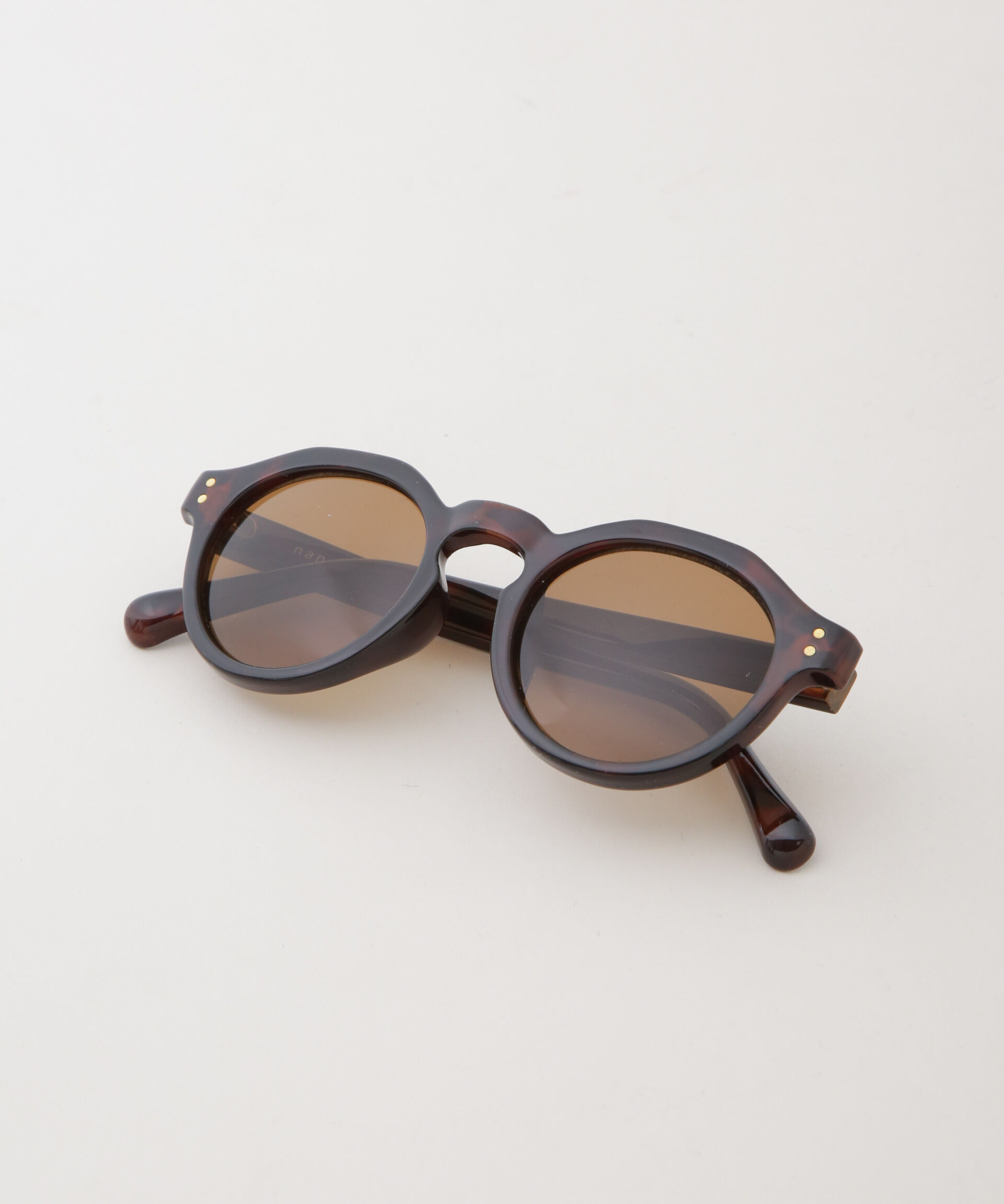nano･universe「アイウエア サングラス/クラウンパント型 セルフレーム」|メガネ|ブラウン