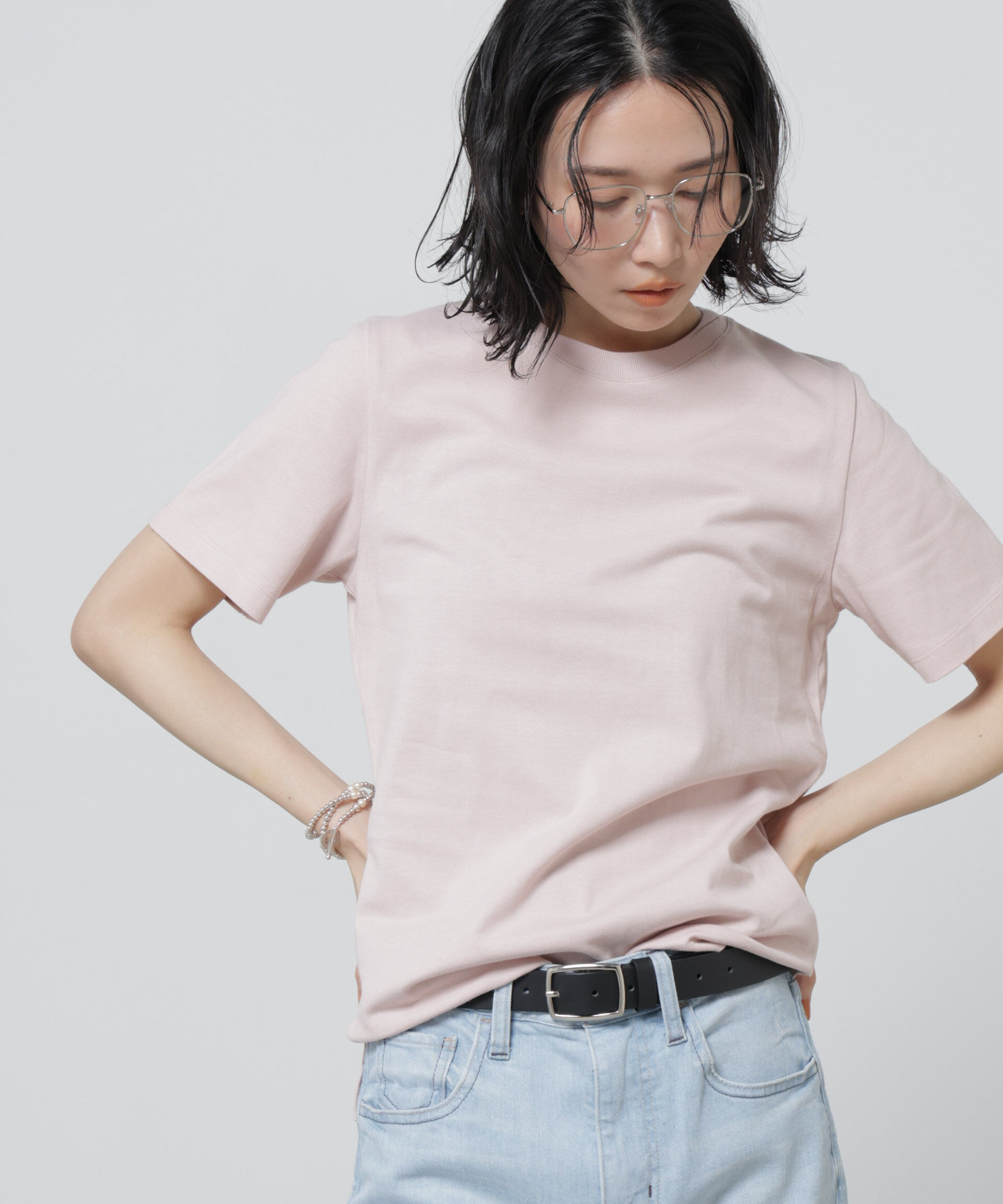 nano･universe「Anti Soaked(R) 汗染み防止カラフルクルーTシャツ」|Tシャツ・カットソー|