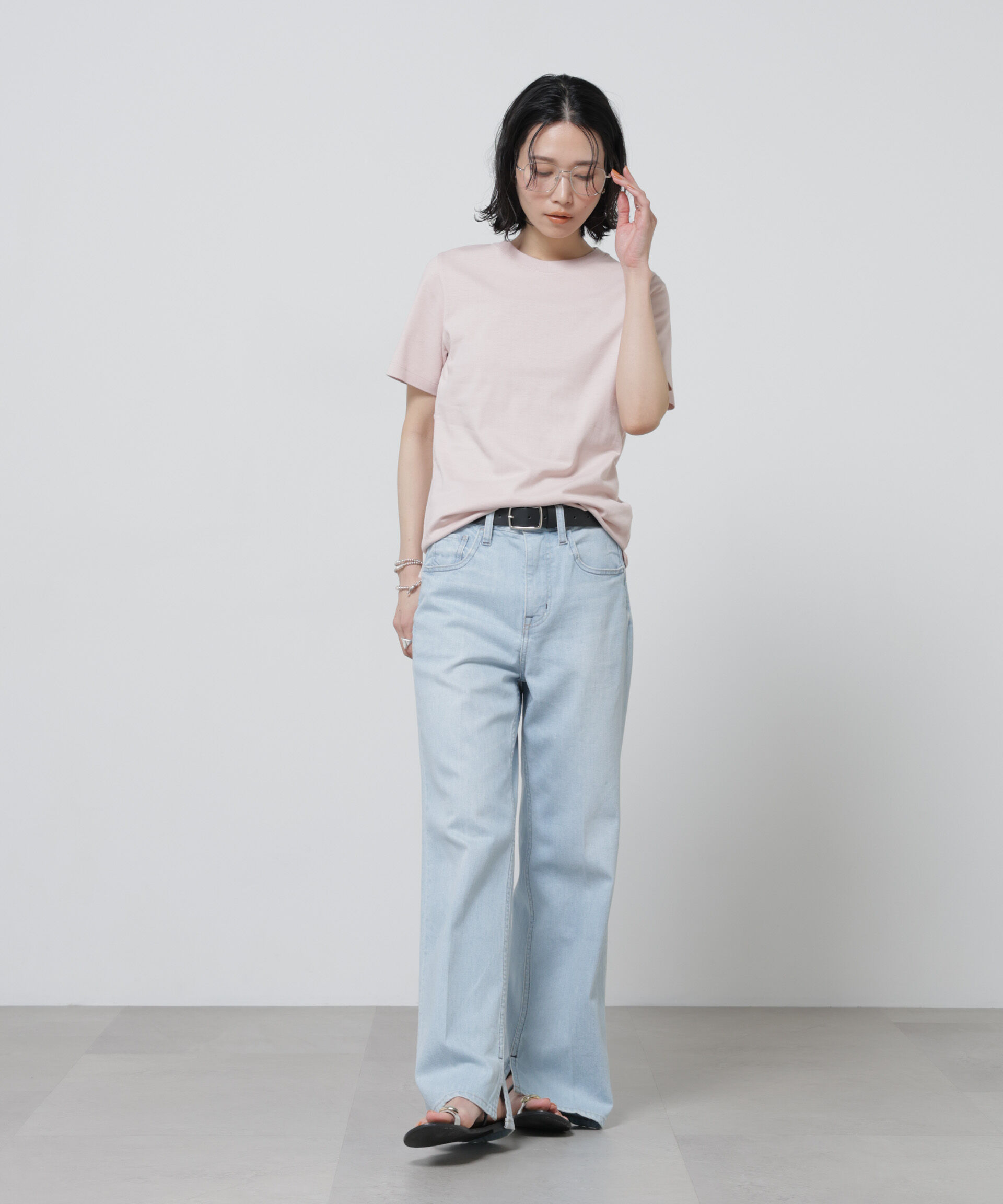 nano･universe「Anti Soaked(R) 汗染み防止カラフルクルーTシャツ」|Tシャツ・カットソー|