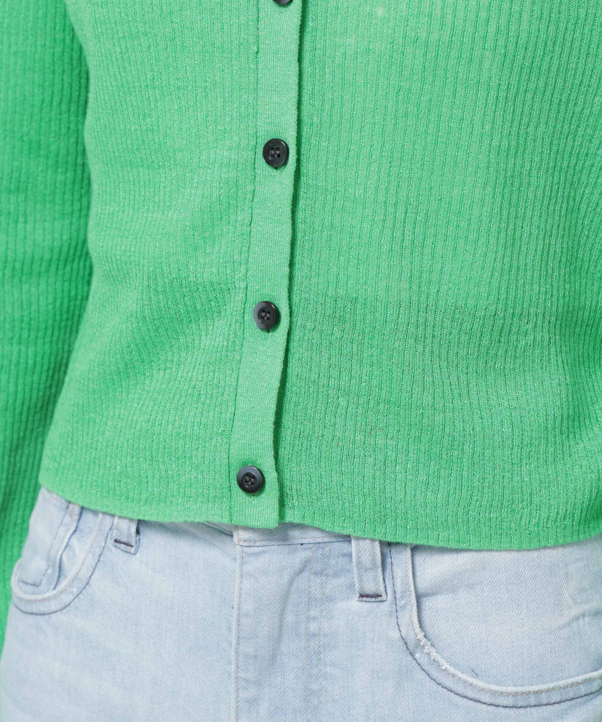 nano･universe「European Flax リブカーディガン」|ニット・セーター|