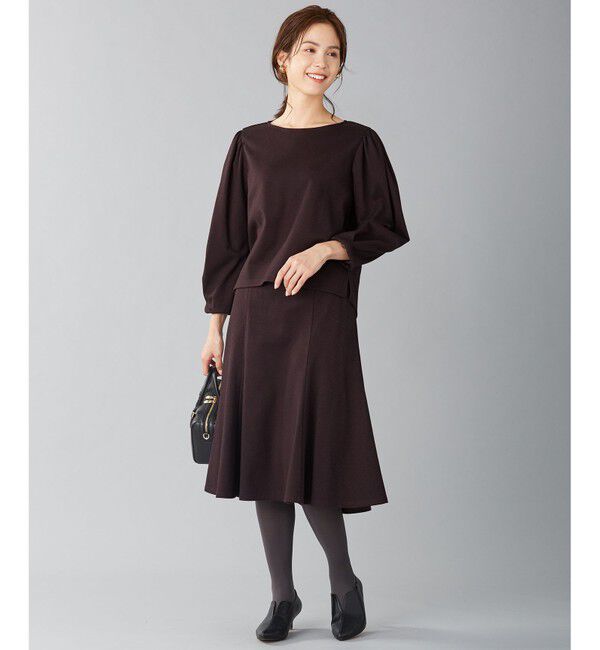 組曲「【セットアイテム・洗える】フルフランジャージー セットアップワンピース」|スーツ|ﾀﾞｰｸﾌﾞ