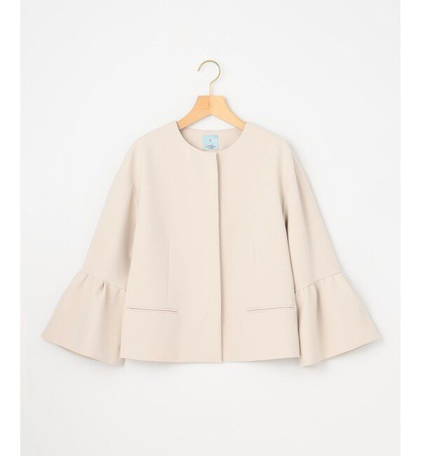 組曲「【KUMIKYOKU NAVY】コンフォータブルドレープ ジャケット」|ノーカラージャケット|