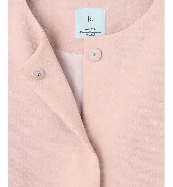 組曲「【KUMIKYOKU NAVY】コンフォータブルドレープ ジャケット」|ノーカラージャケット|