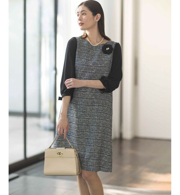 組曲「ツイードパールコサージュ」|ブローチ・コサージュ|