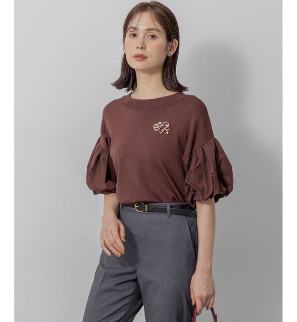 組曲「メタルラインパールポイントブローチ」|ブローチ・コサージュ|