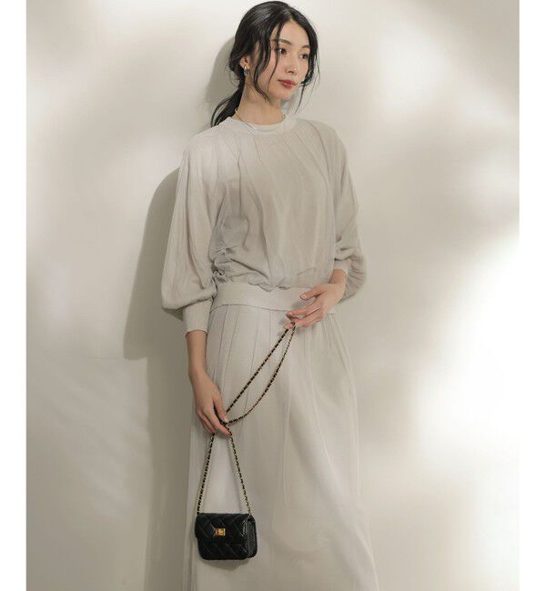 組曲「【WEB限定】チュールニット&times;リバーシブルスカート セット」|スーツ|