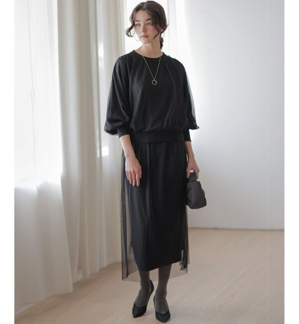 組曲「【WEB限定】チュールニット&times;リバーシブルスカート セット」|スーツ|