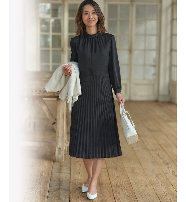 23区「【洗える】クリスタルアムンゼン ウエスト切り替え ワンピース」|ワンピース|