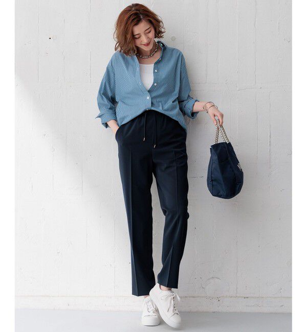 23区「【新色追加/見上愛さん着用】オーガニック コットンリブ タンクトップ」|タンクトップ|