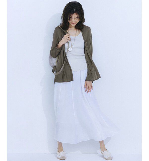 23区「【新色追加/見上愛さん着用】オーガニック コットンリブ タンクトップ」|タンクトップ|