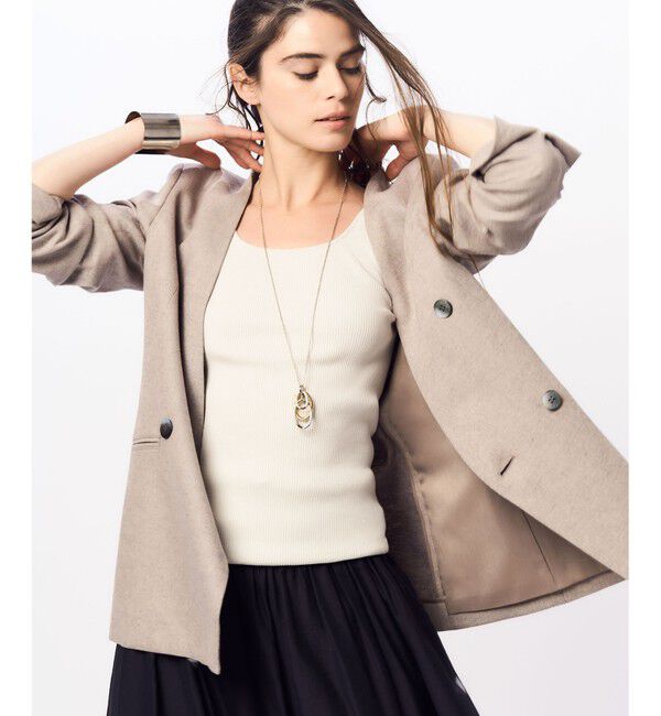 23区「【新色追加/見上愛さん着用】オーガニック コットンリブ タンクトップ」|タンクトップ|