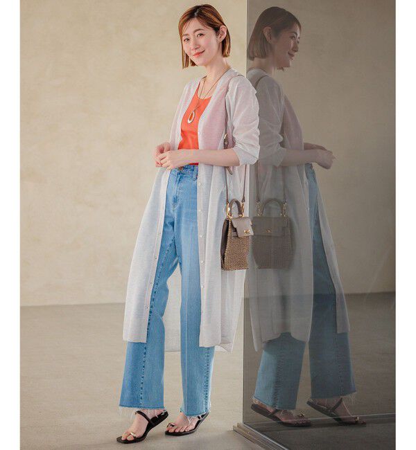 23区「【新色追加/見上愛さん着用】オーガニック コットンリブ タンクトップ」|タンクトップ|