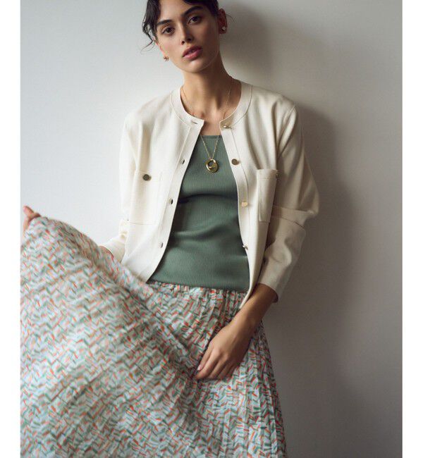 23区「【新色追加/見上愛さん着用】オーガニック コットンリブ タンクトップ」|タンクトップ|